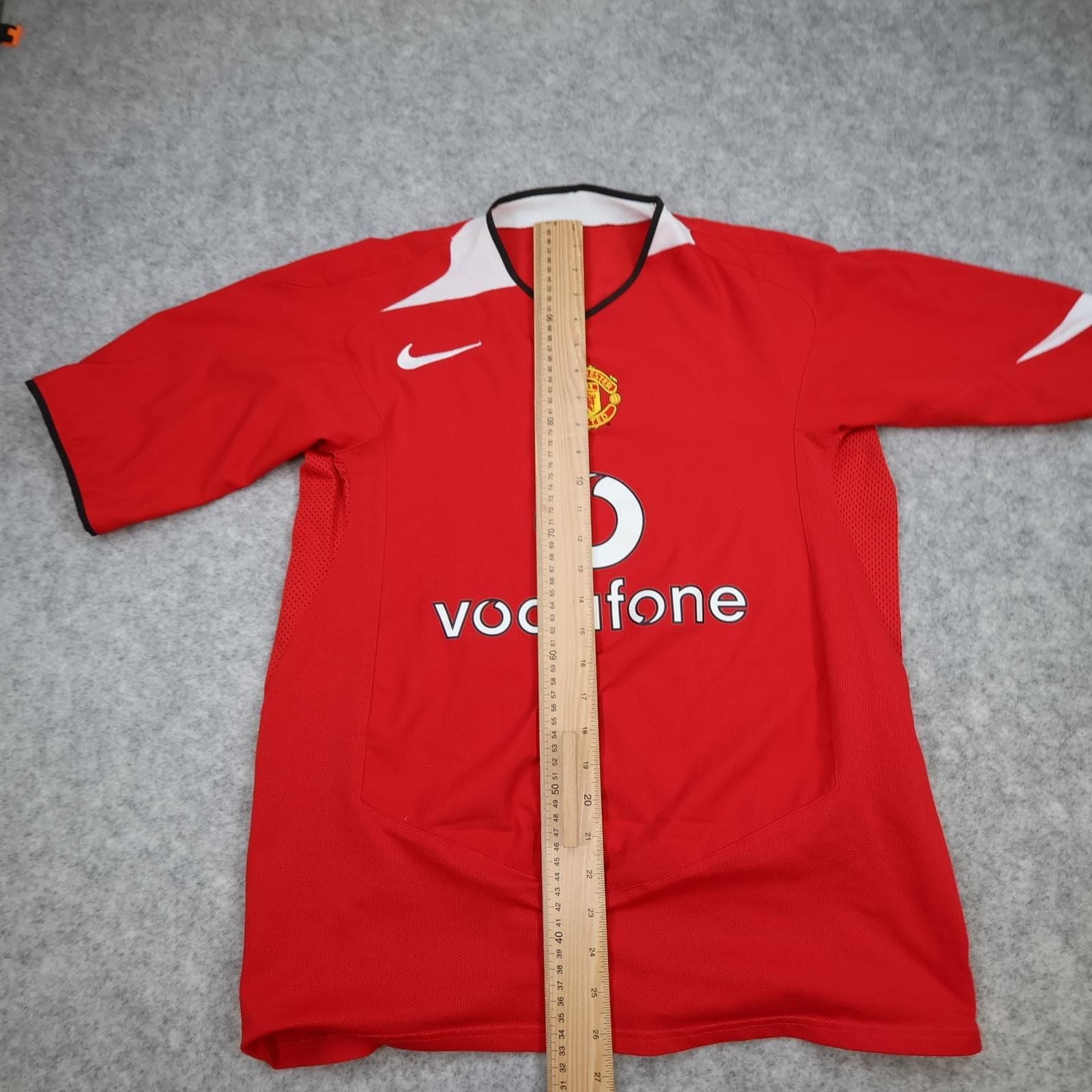 Vintage Manchester United Shirt Mens Large Red Home 2004 2006 Nike Jersey Saha 9 photo 14
