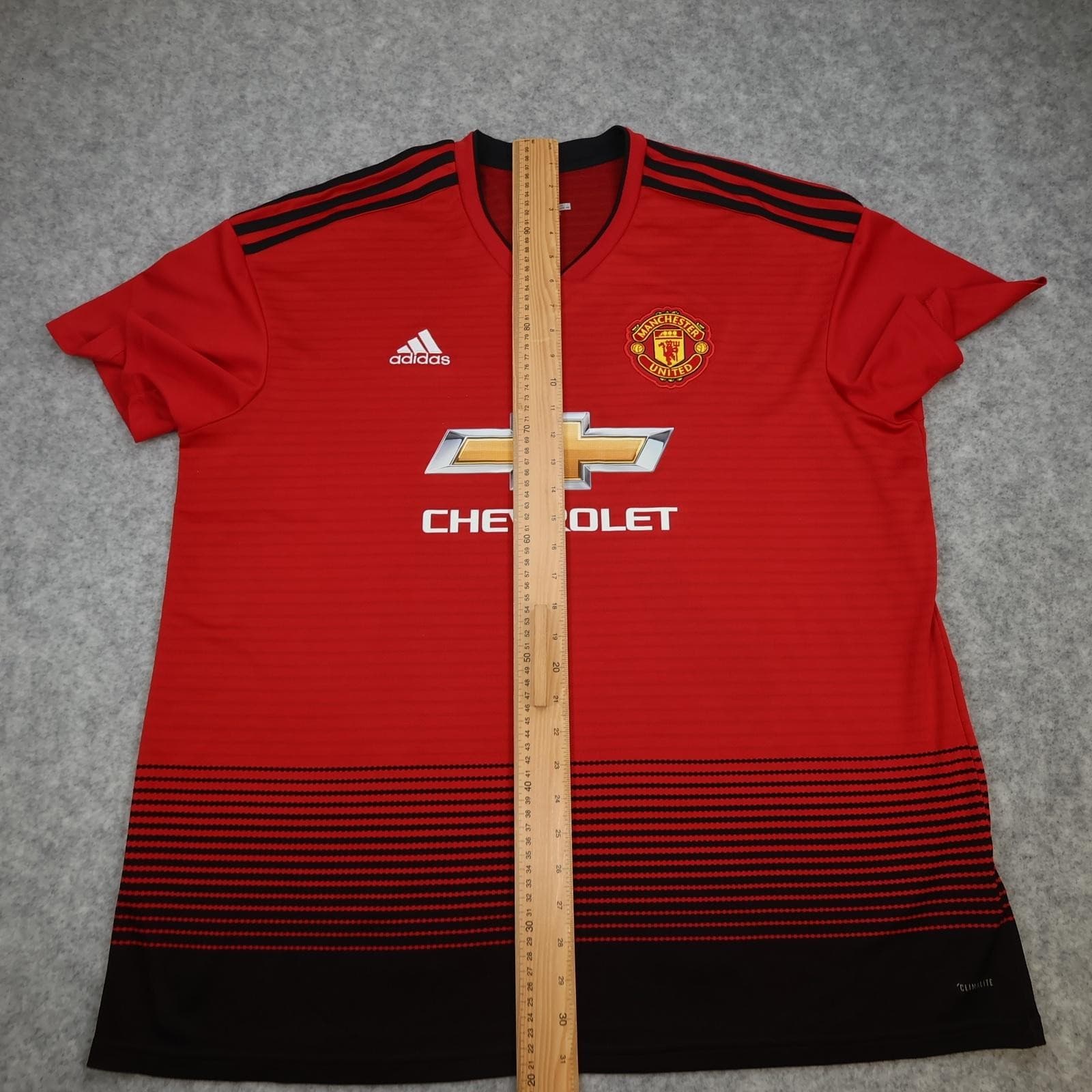 Manchester United Shirt Mens 2XL Red Home 2018 2019 Football Adidas Chevrolet photo 11