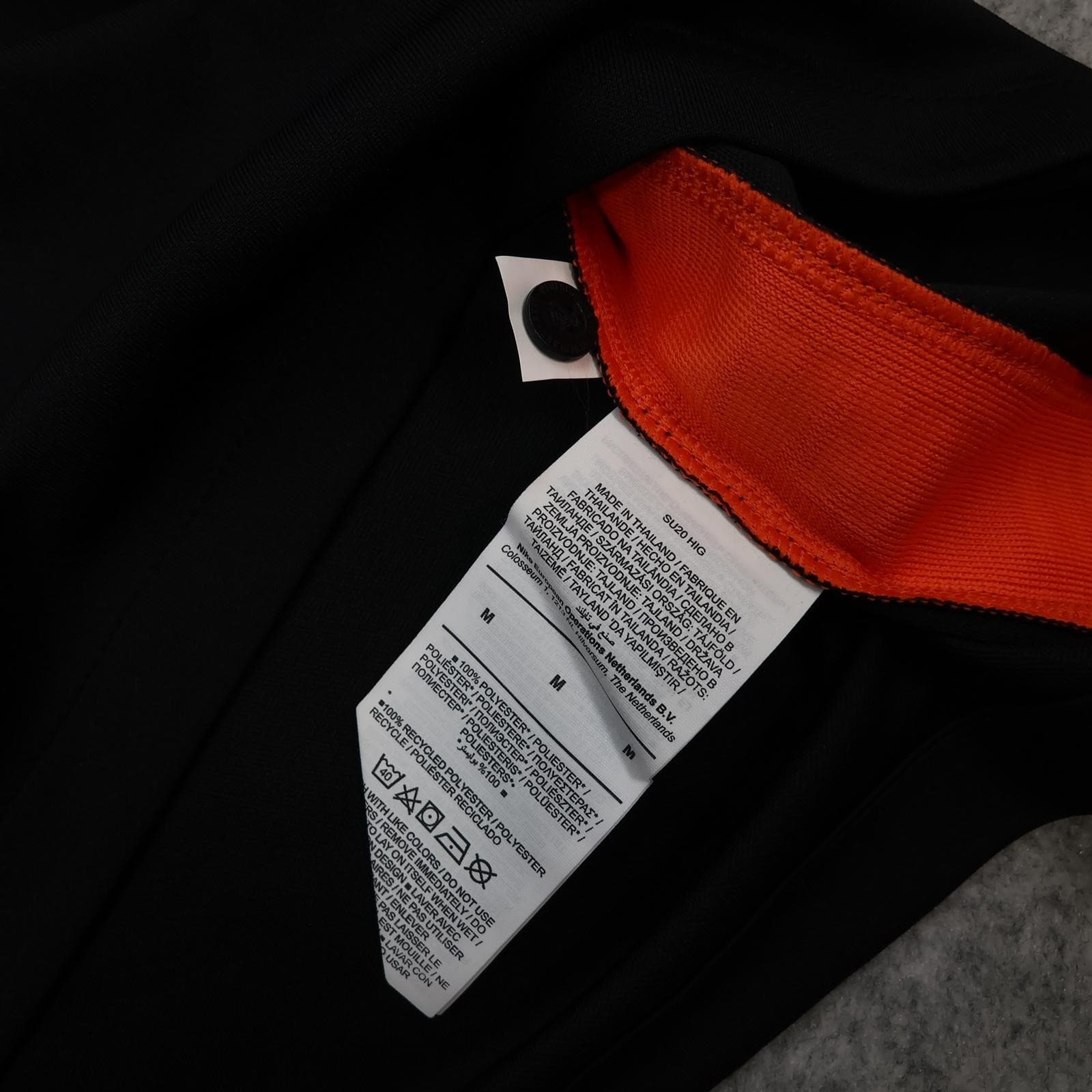 Netherlands Away Shirt Mens Medium Black 2020 2021 Football Nike Dri Fit Jersey photo 9