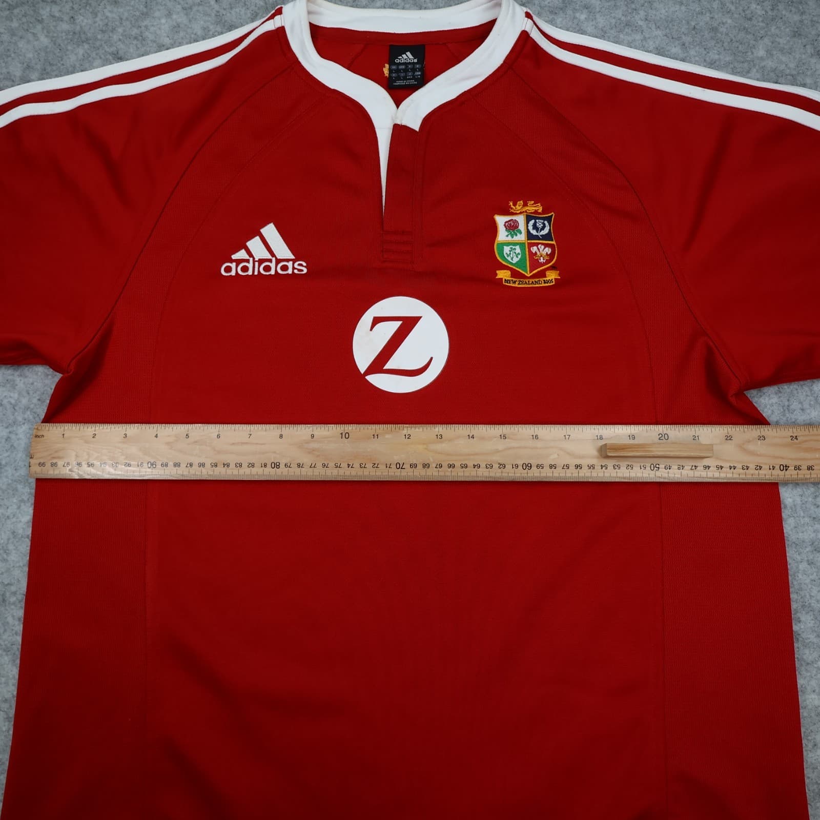Vintage British & Irish Lions Rugby Shirt Large Zurich Adidas Jersey 2005 3102 photo 3