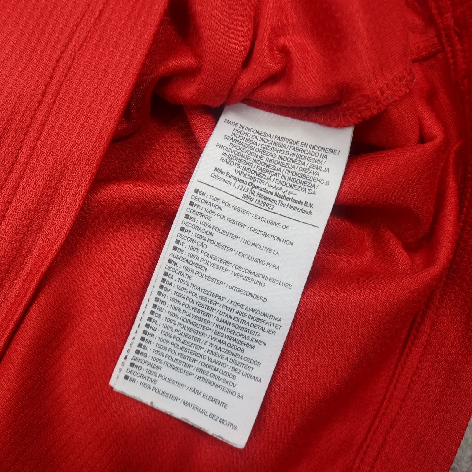 Manchester United Shirt Extra Large Red Home Kit 2013 2014 Nike Soccer Jersey photo 11