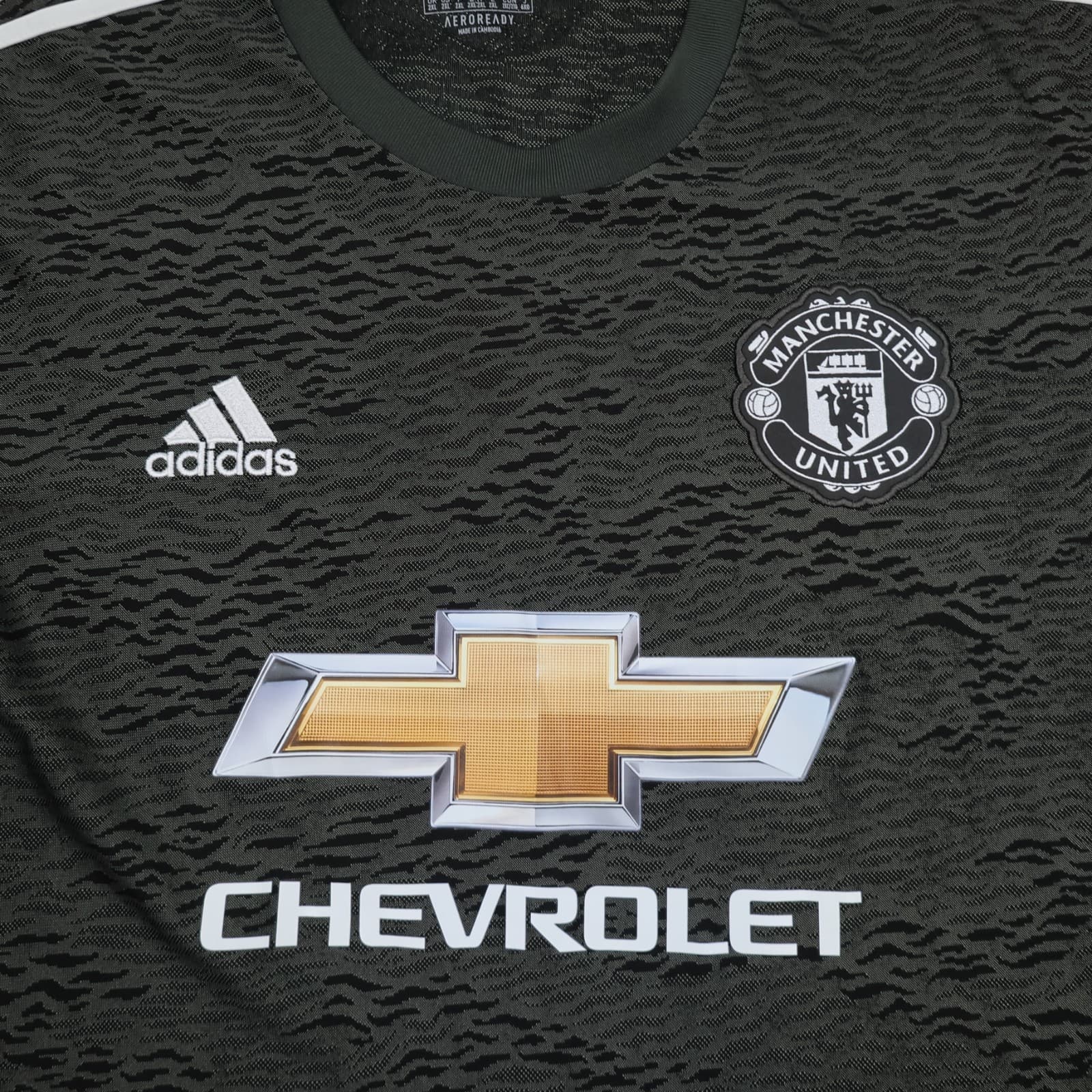 Manchester United Shirt 2XL Green Away Kit 2020 2021 Adidas Soccer Jersey Cavani photo 4
