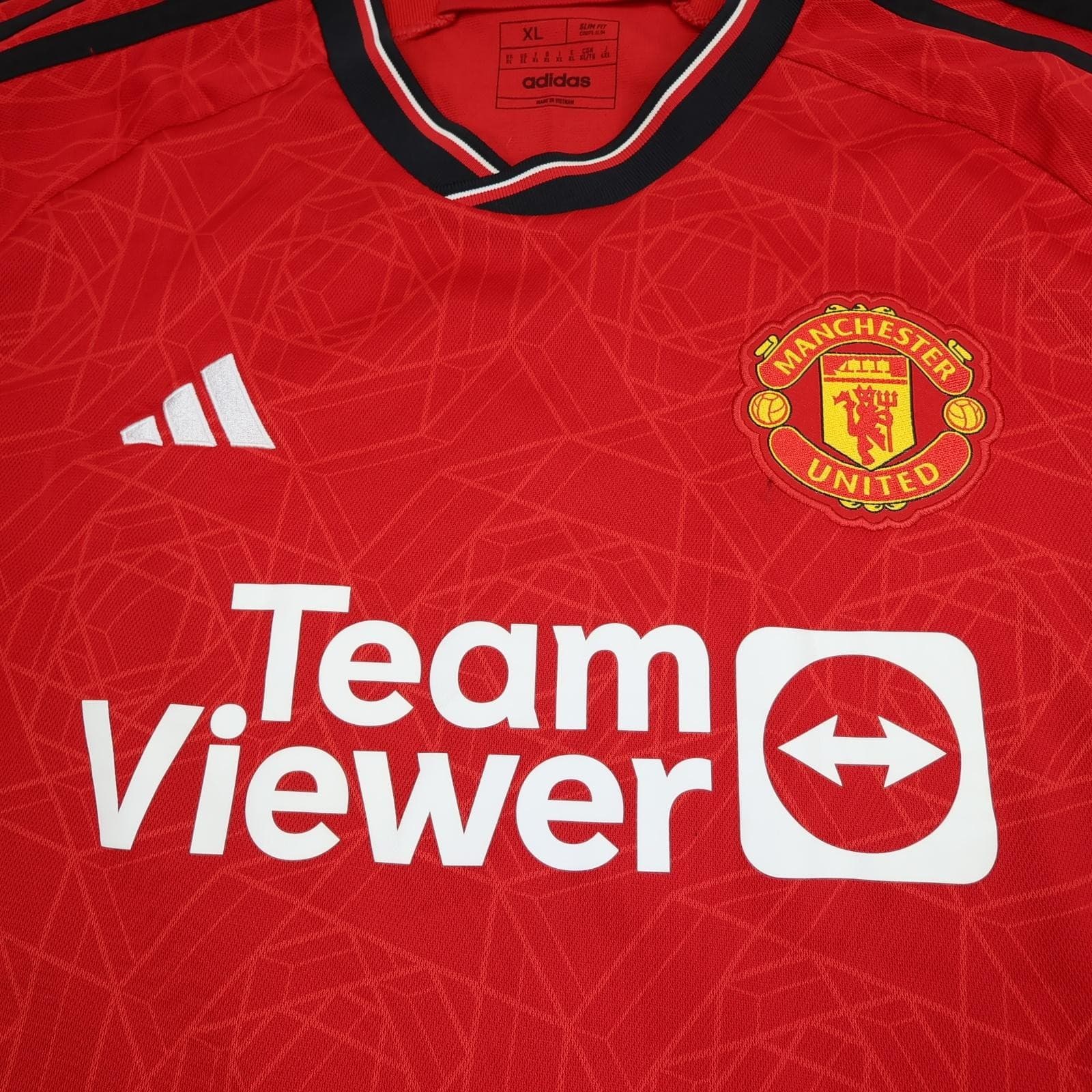 Manchester United Shirt Mens XL Red Home 2023 2024 Football Adidas Lindelof 2 photo 5