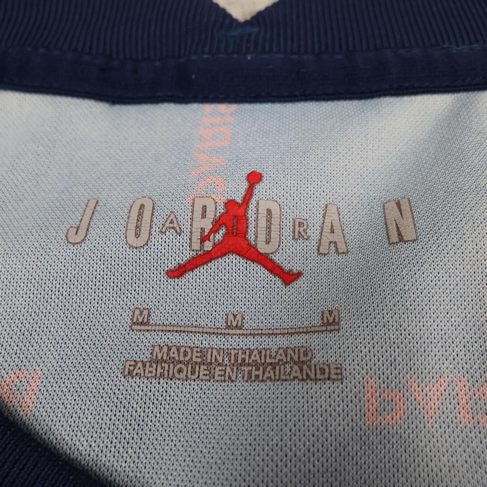 Paris Saint-Germain Shirt Mens Medium Blue Football Nike Jordan ALL Sponsor photo 5