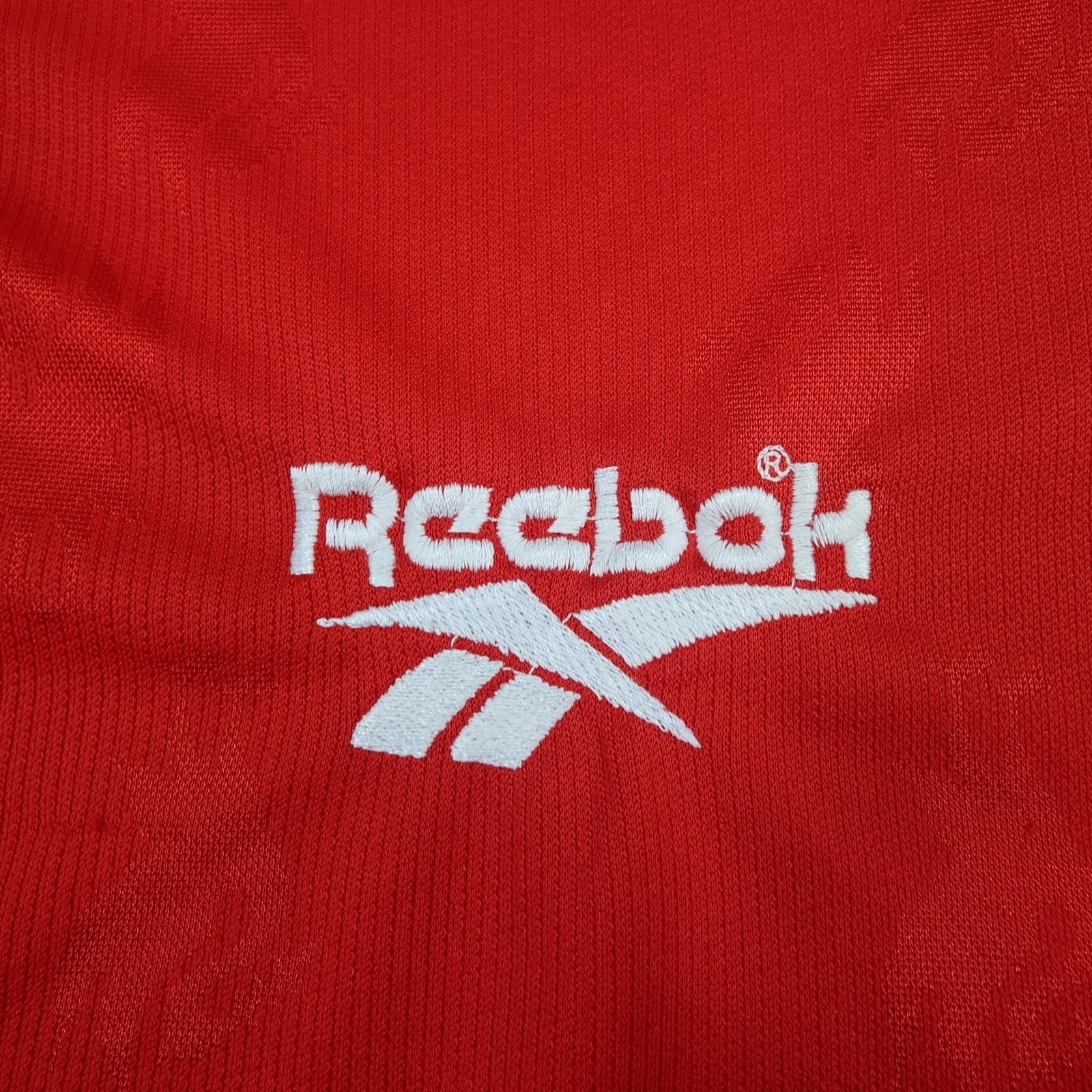 Vintage Liverpool Shirt Mens Medium Red Home 1996 1998 Football Reebok Carlsberg photo 5
