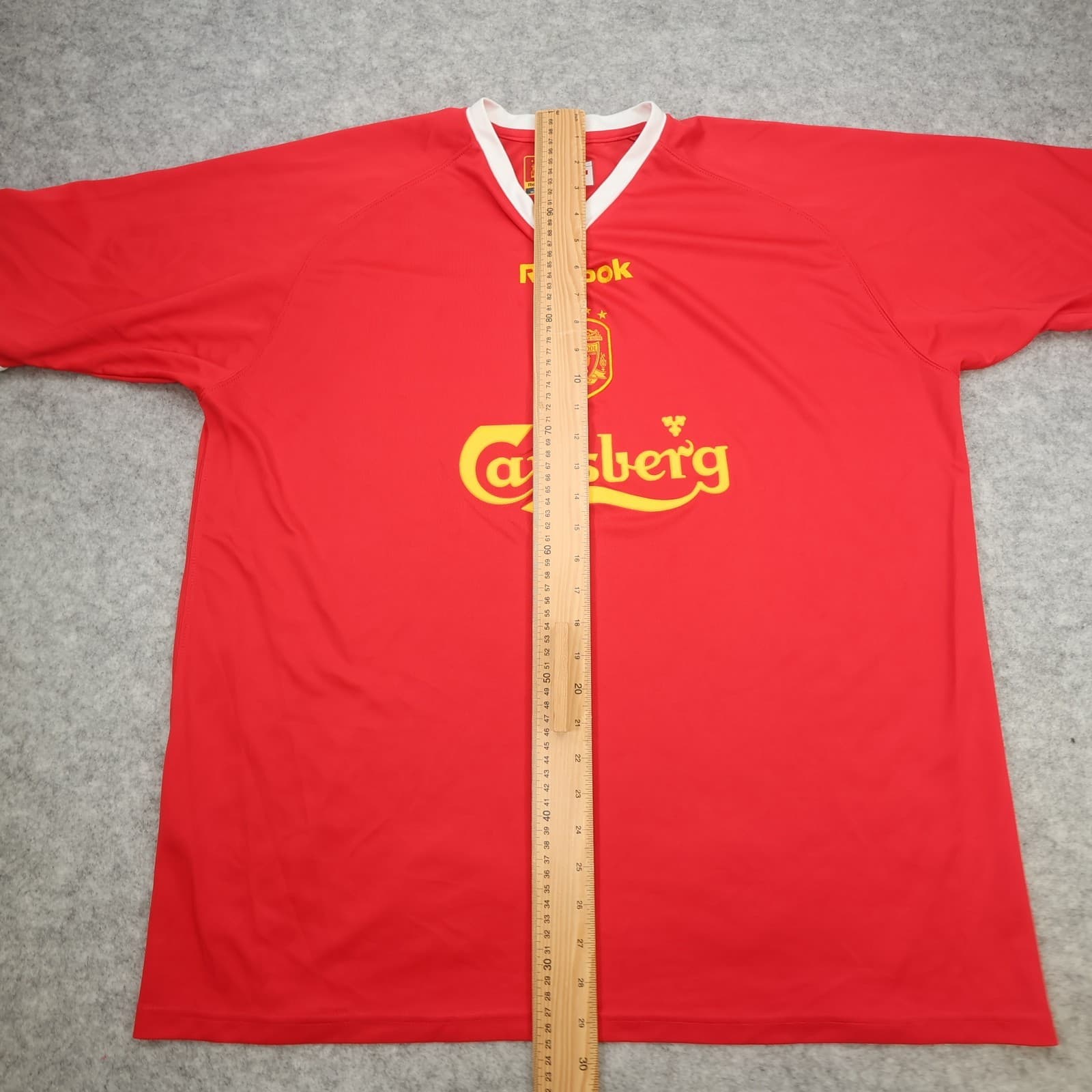Vintage Liverpool Shirt 2XL Red Home Kit 2001 2003 Reebok Soccer Jersey photo 11