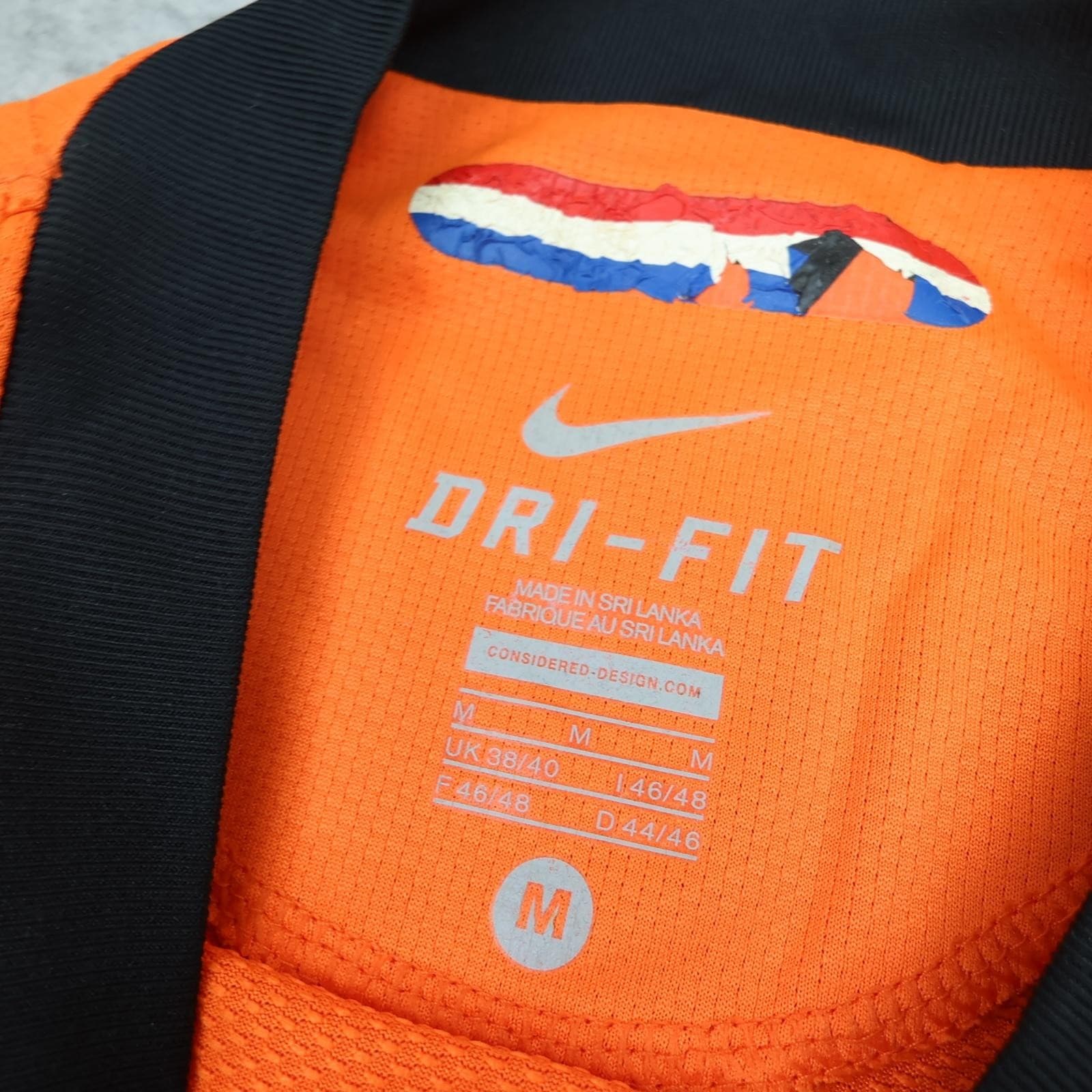 Netherlands Home Shirt Mens Medium Orange 2010 2011 Football Nike Dri Fit Jersey photo 5