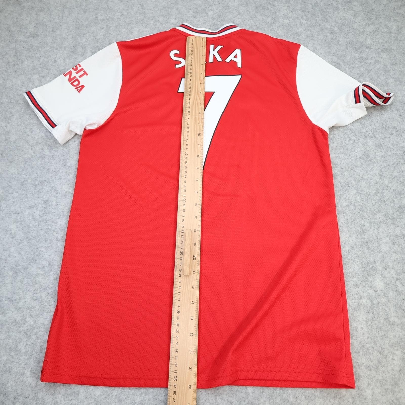 Arsenal Shirt Mens Medium Red Home 2019 2020 Football Adidas Fly Emirates Saka 7 photo 13