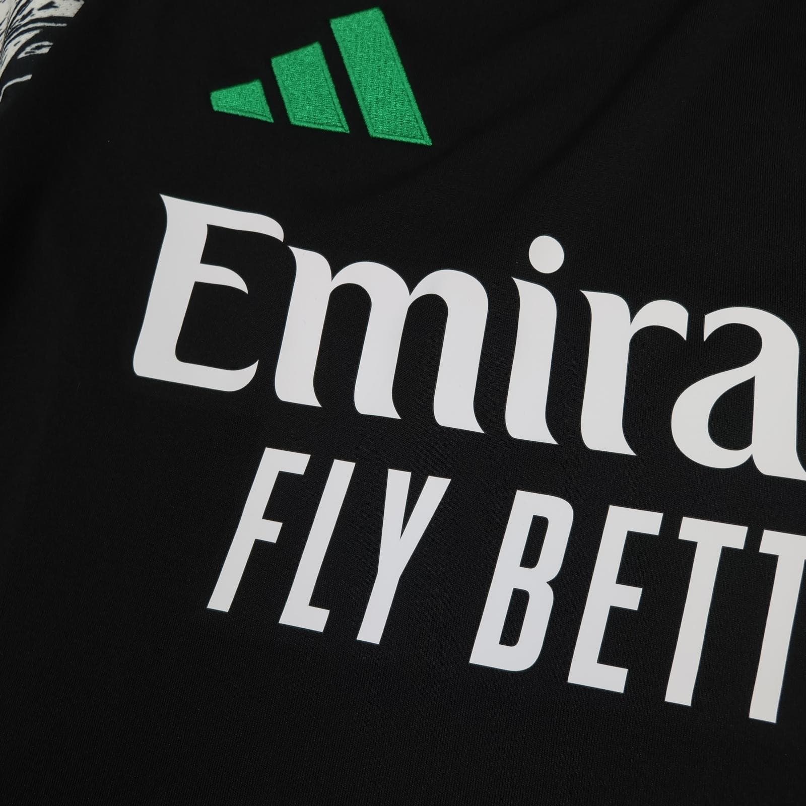 Arsenal Shirt Mens Medium Black Away 2024 2025 Adidas Emirates Soccer Jersey photo 5