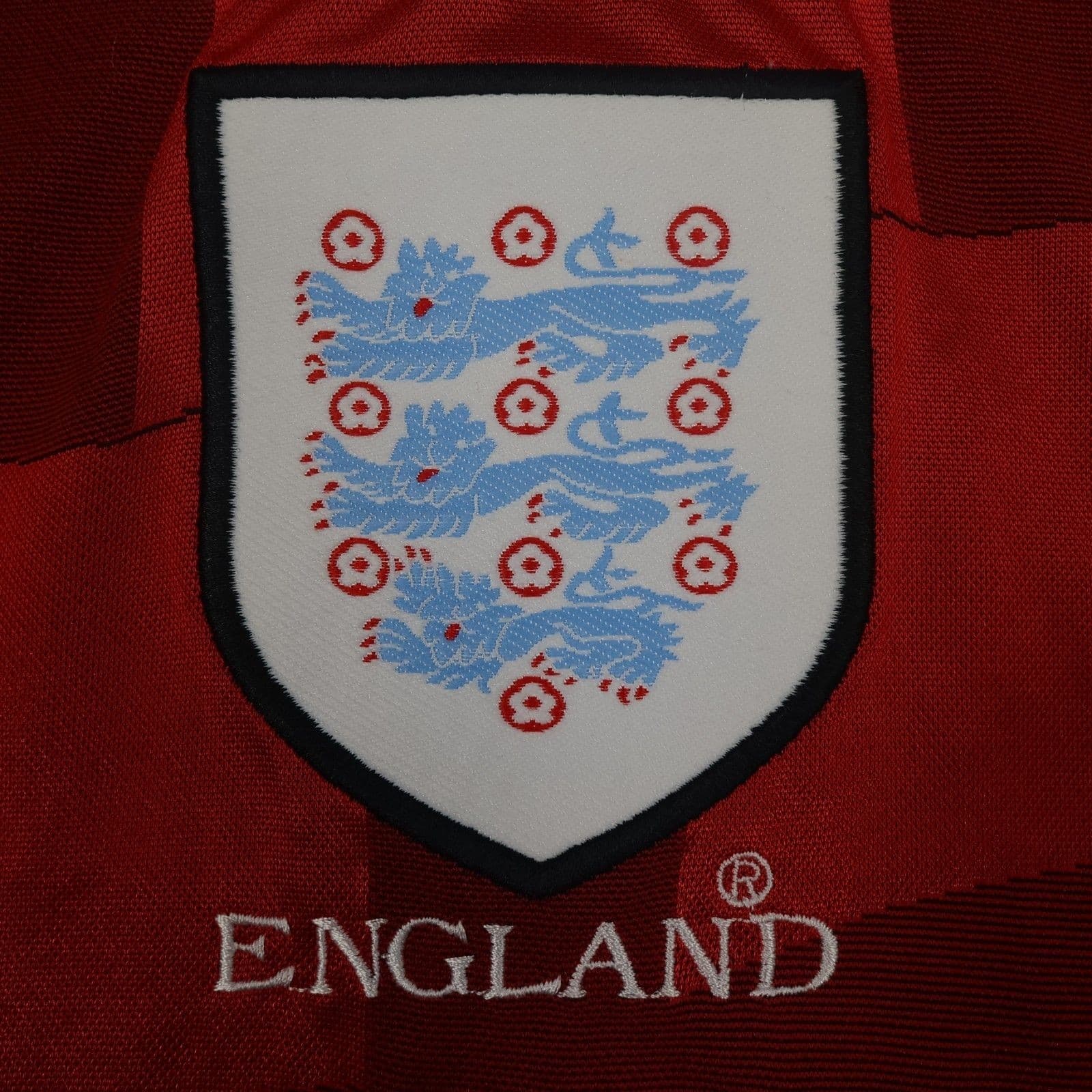 Vintage England Football Shirt Extra Large Red Away Kit Umbro 1997 1999 Jersey photo 4