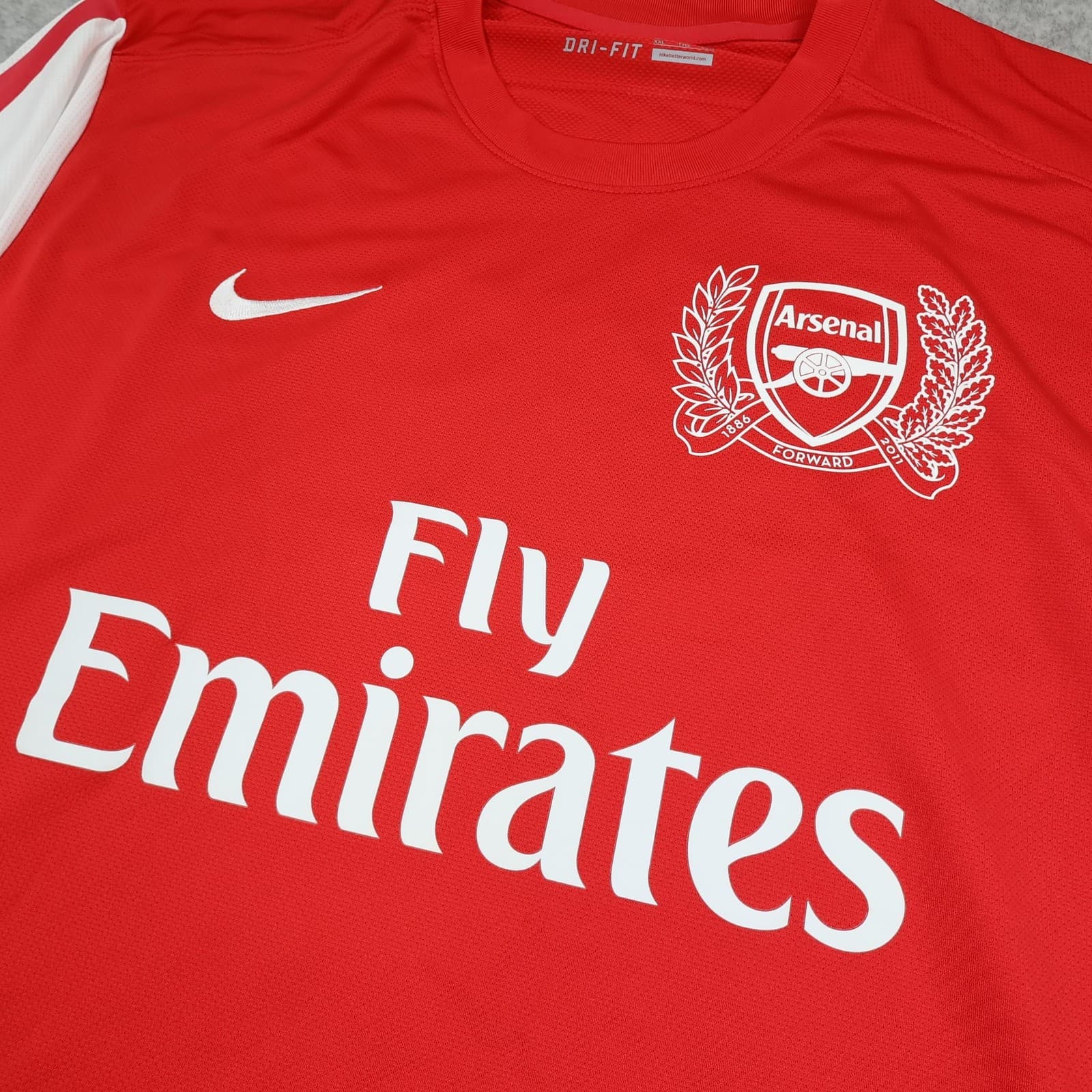 Arsenal Shirt Mens 2XL Red Home 2011 2012 Football Nike Henry 12 Soccer Jersey photo 3