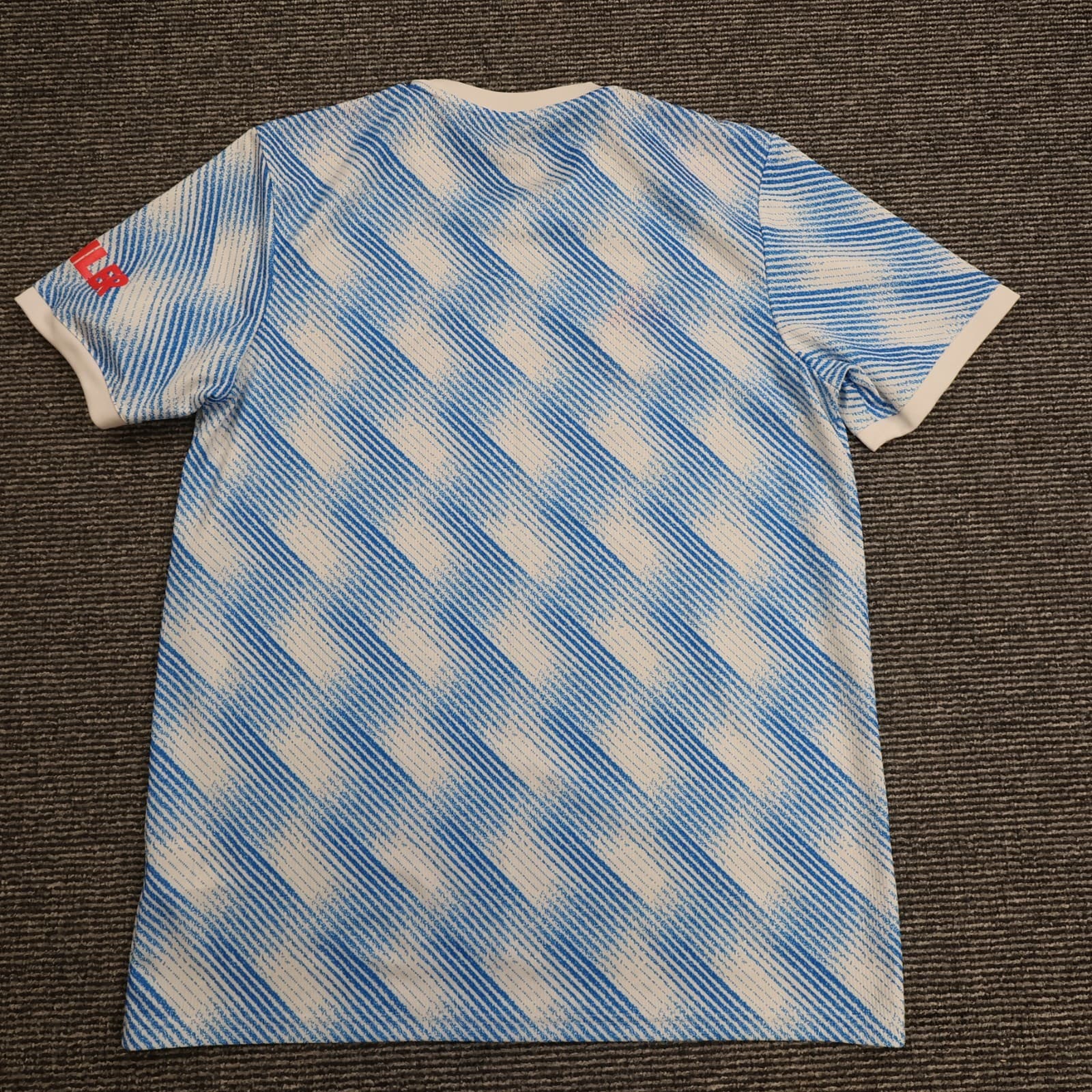 Manchester United Shirt Large Blue Away Kit 2021 2022 Adidas Soccer Jersey photo 2