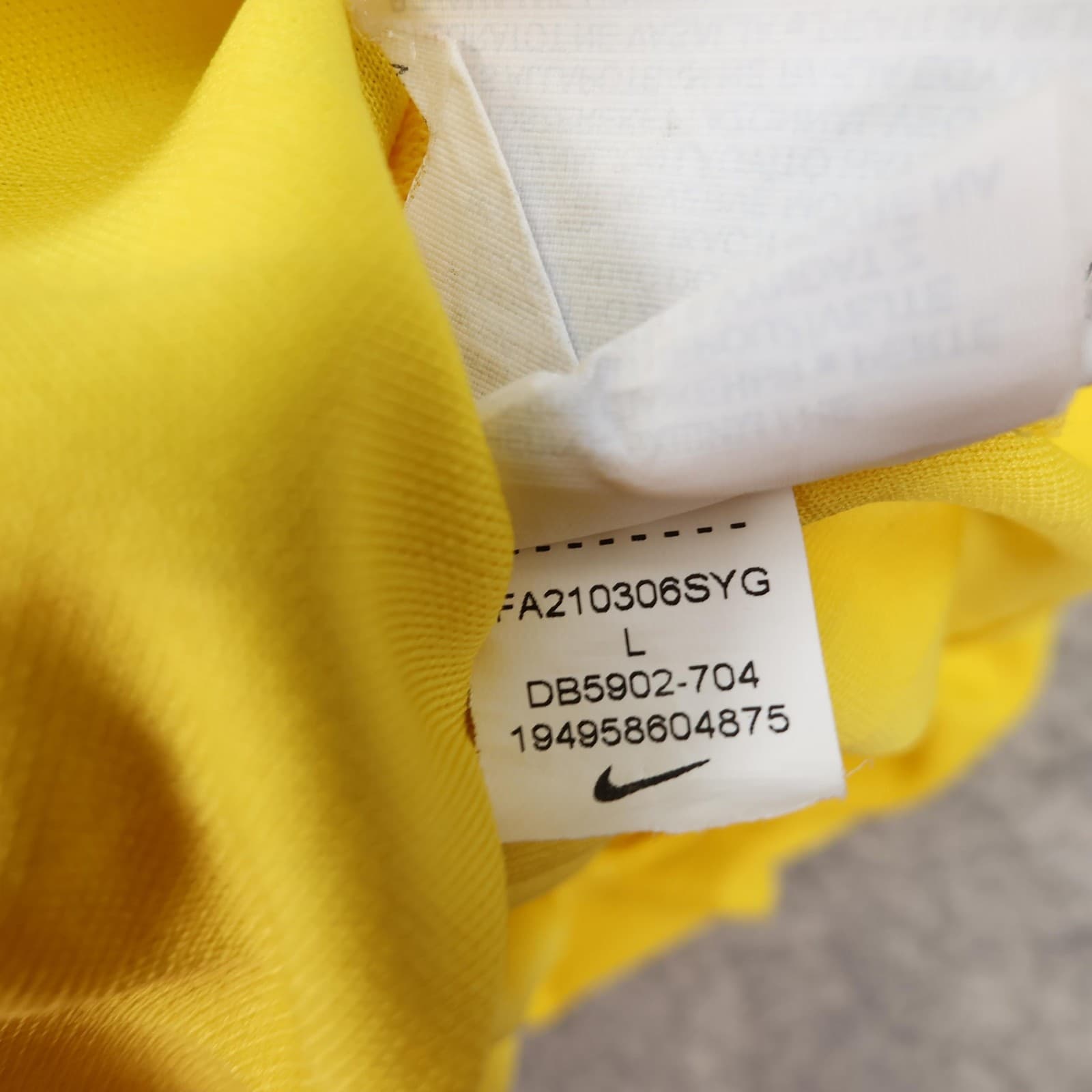 Liverpool Shirt Mens Large Yellow Third 2021 2022 Football Nike Soccer Jersey photo 15