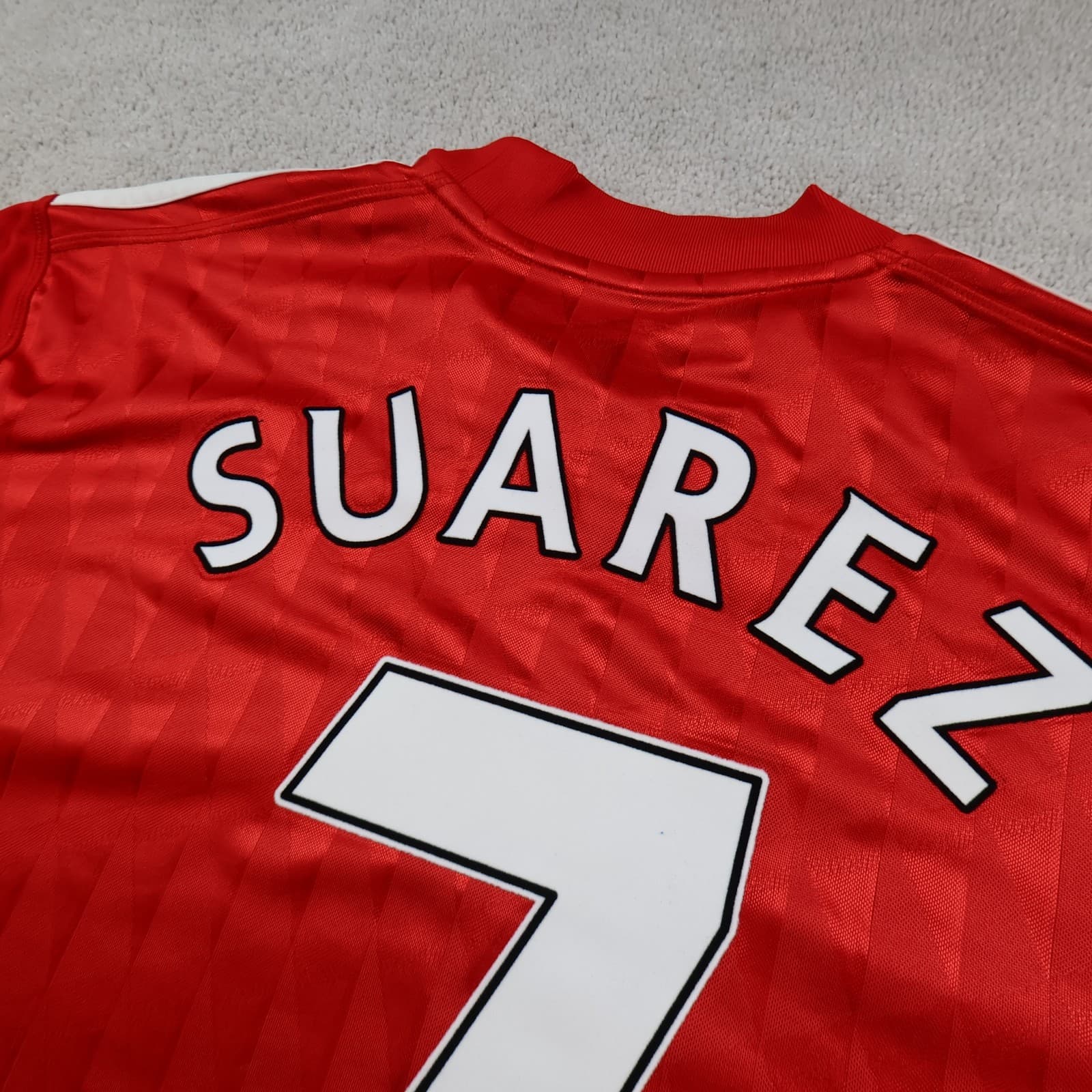Liverpool Shirt Large Red Home Kit 2010 2011 2012 Adidas Soccer Jersey Suarez 7 photo 9