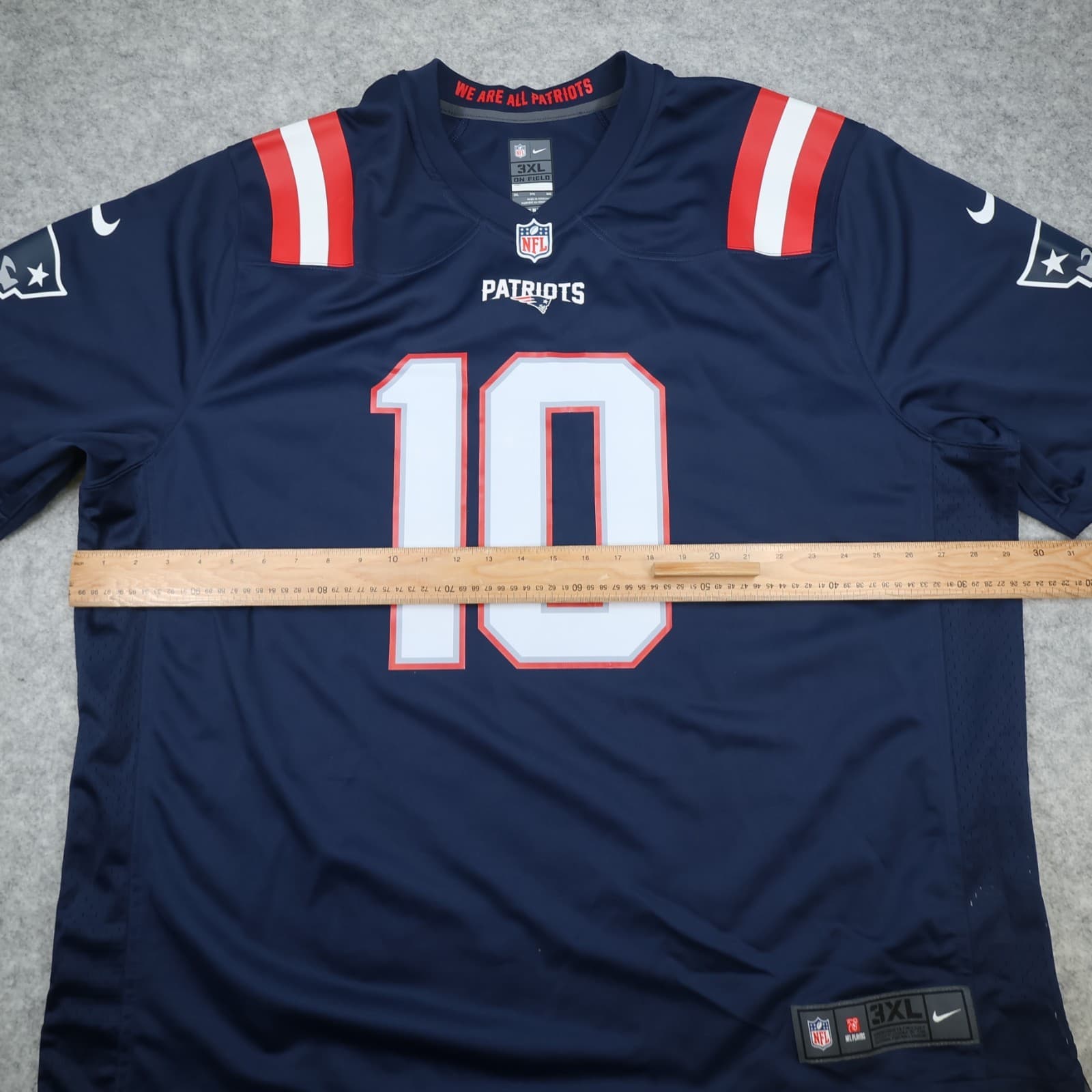 New England Patriots Jersey 3XL Nike Navy NFL 2021 2023 Mac Jones Jersey XXXL photo 12
