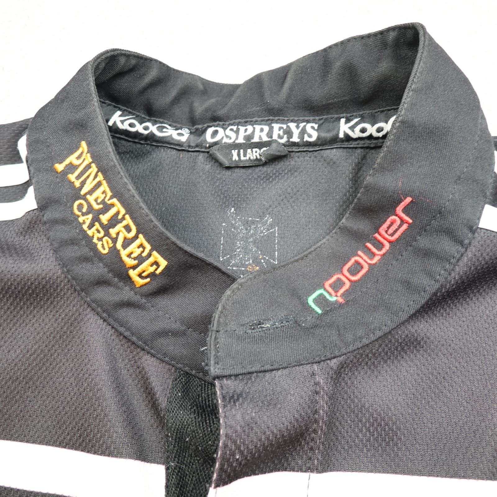 Ospreys Rugby Shirt Extra Large Black Away Jersey 2006 2007 Kooga Jersey 46" photo 6