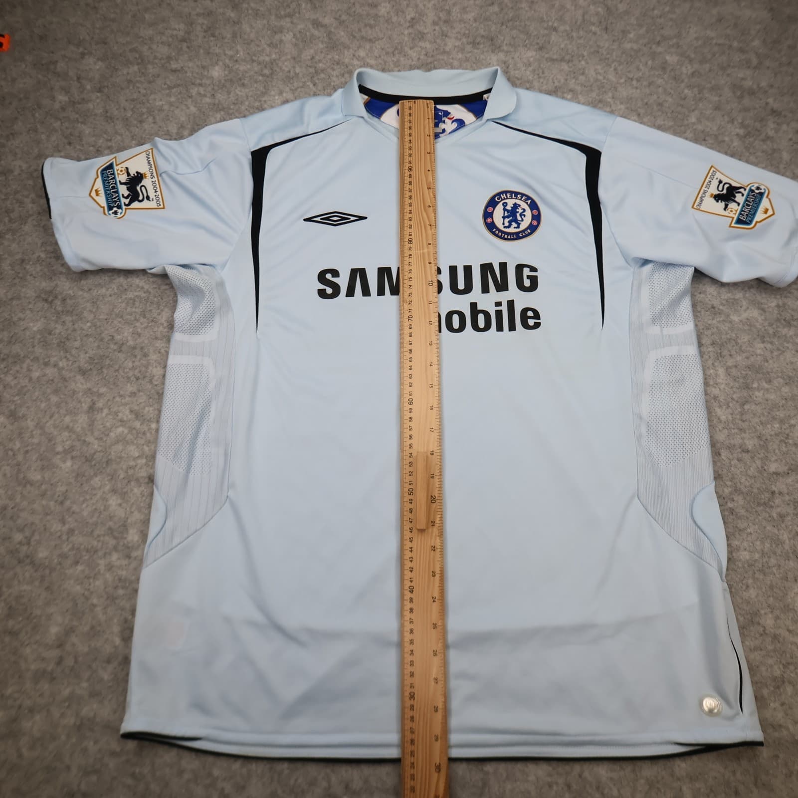 Chelsea Shirt 2XL Blue Away Kit 2005 2006 Umbro Soccer Jersey Frank Lampard photo 15