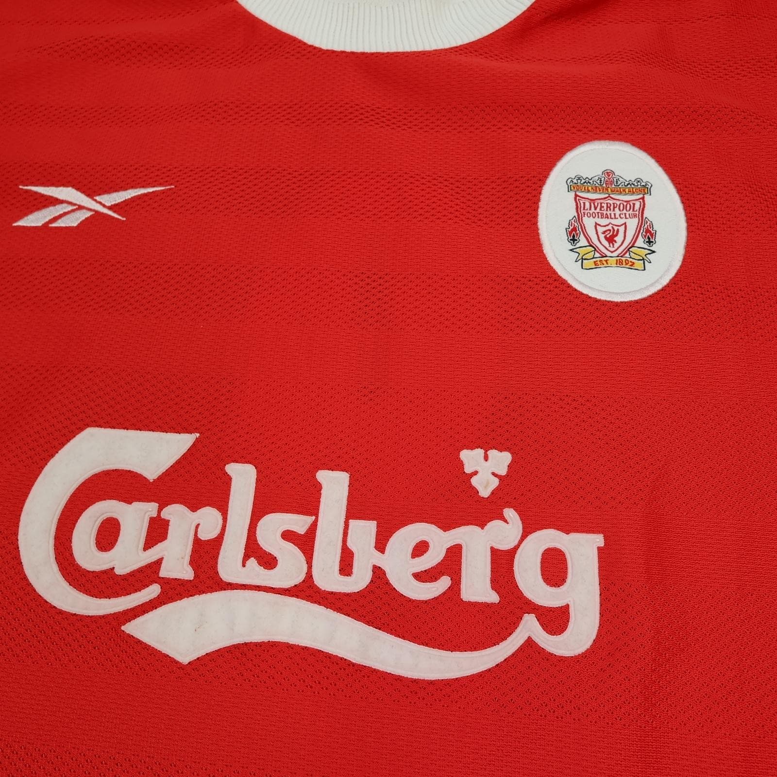 Vintage Liverpool Shirt Mens Large Home 1998 1999 Reebok Fowler 9 Soccer Jersey photo 3