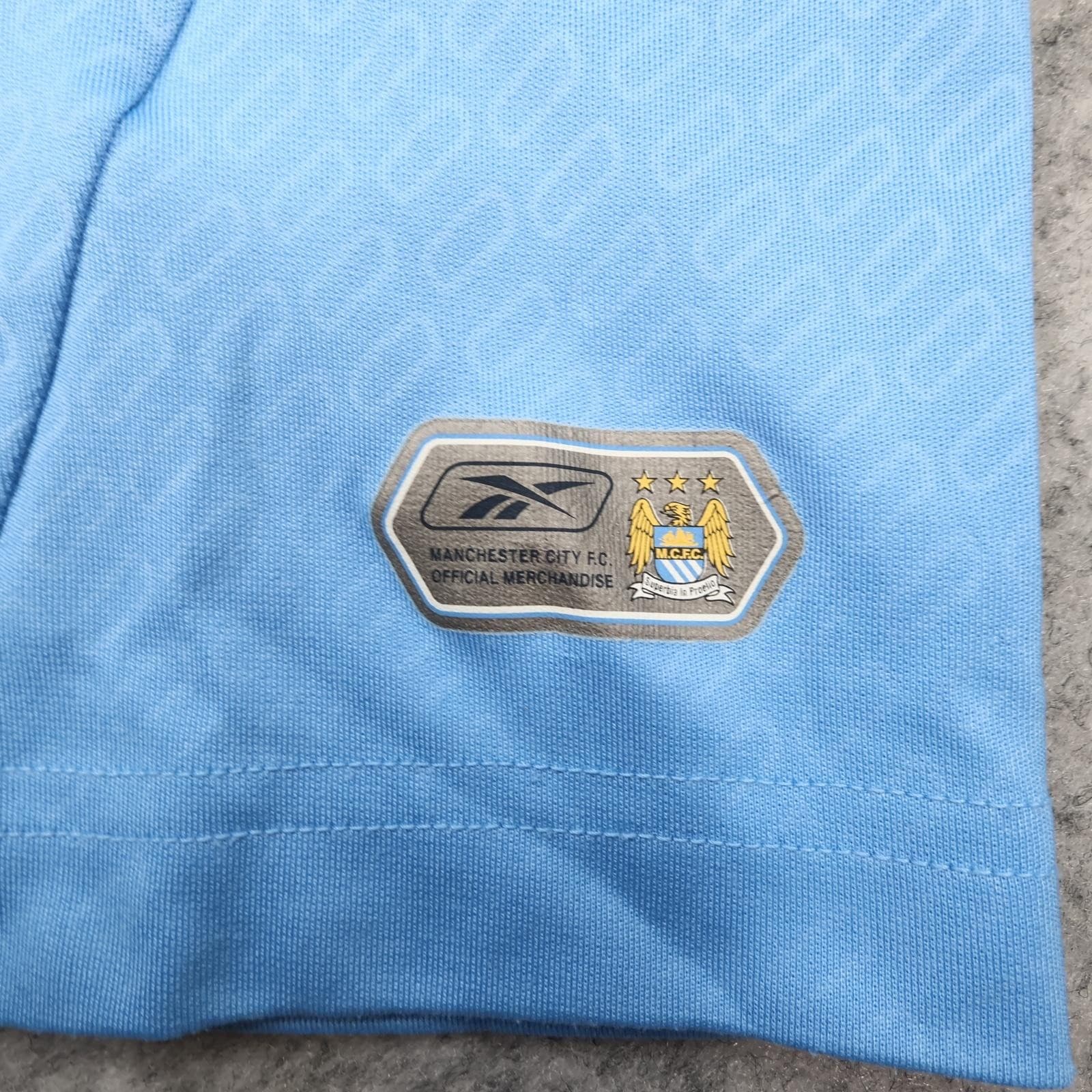 Vintage Manchester City Shirt Mens Medium Blue Home Football Reebok 2005 2007 photo 2