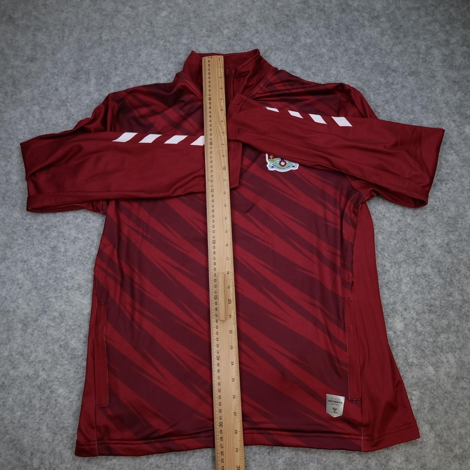 Northampton Town Training Top Mens Medium Red 2021 2022 Hummel Authentic photo 10