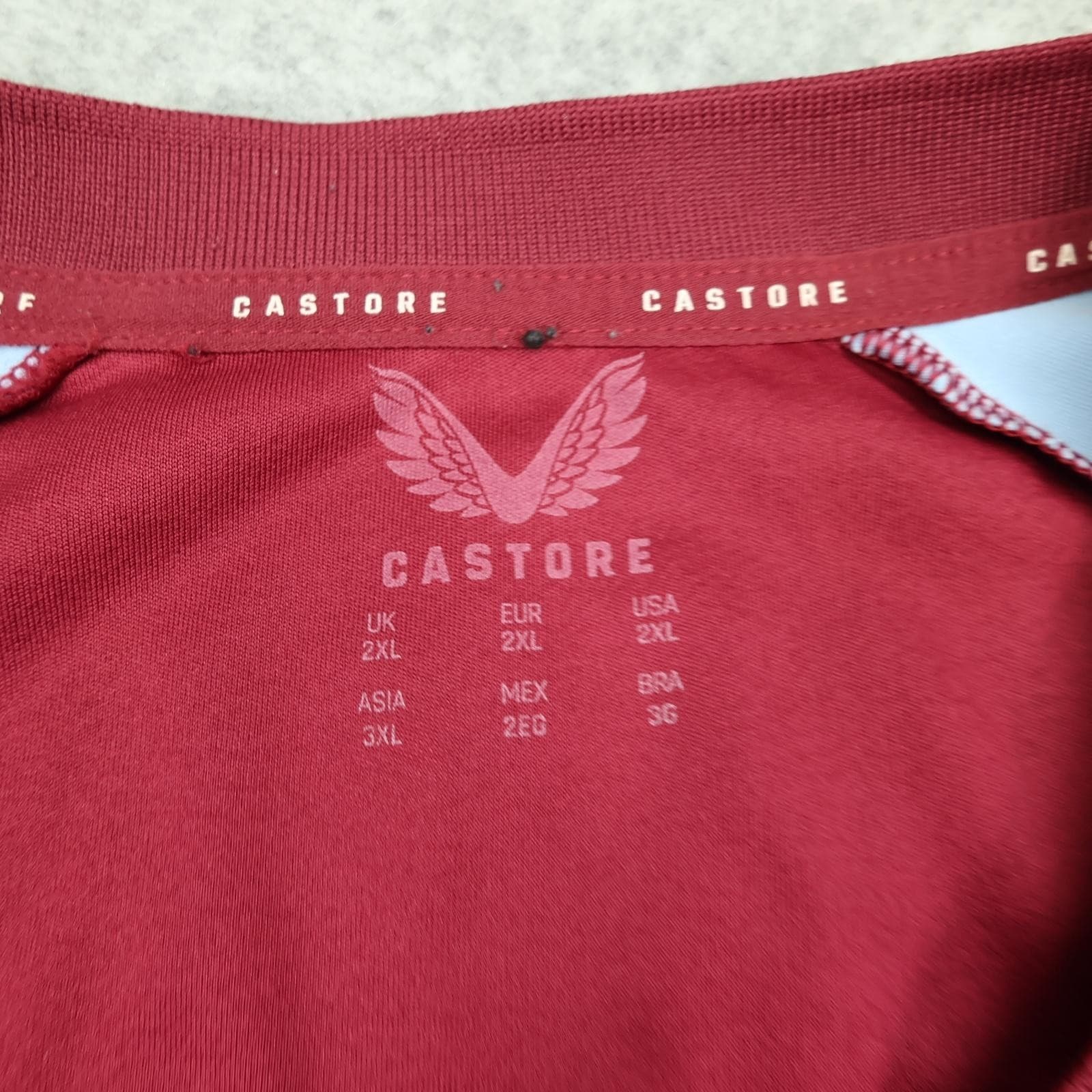 Aston Villa Shirt Mens 2XL Red Home 2023 2024 EPL Football Castore BK8 Jersey photo 5