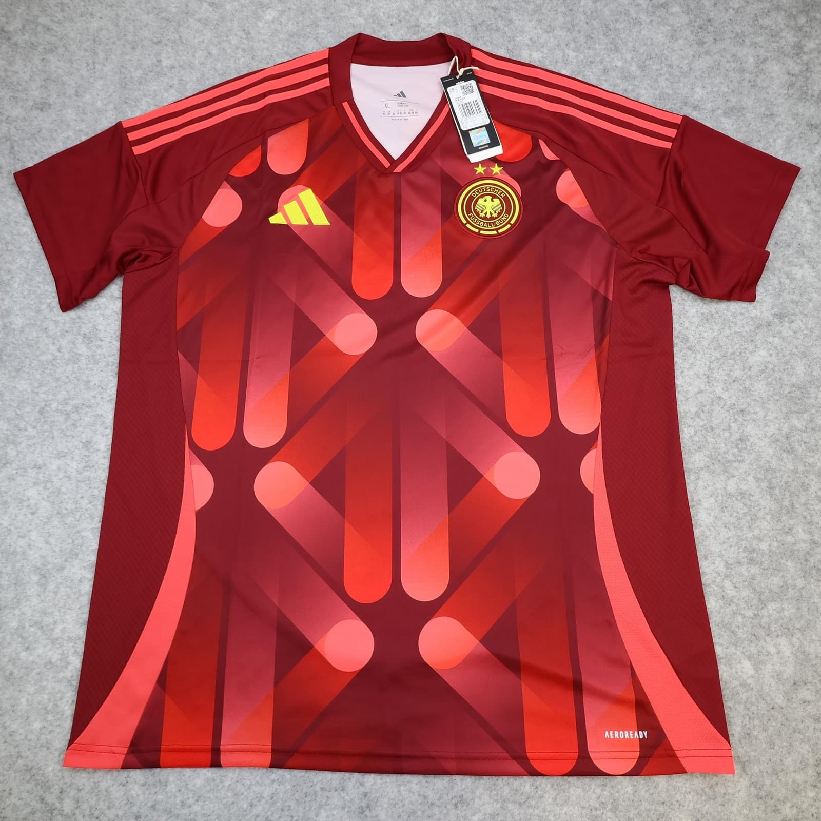Germany Away Shirt Mens XL Red 2025 Football Adidas Deutschland Soccer Jersey