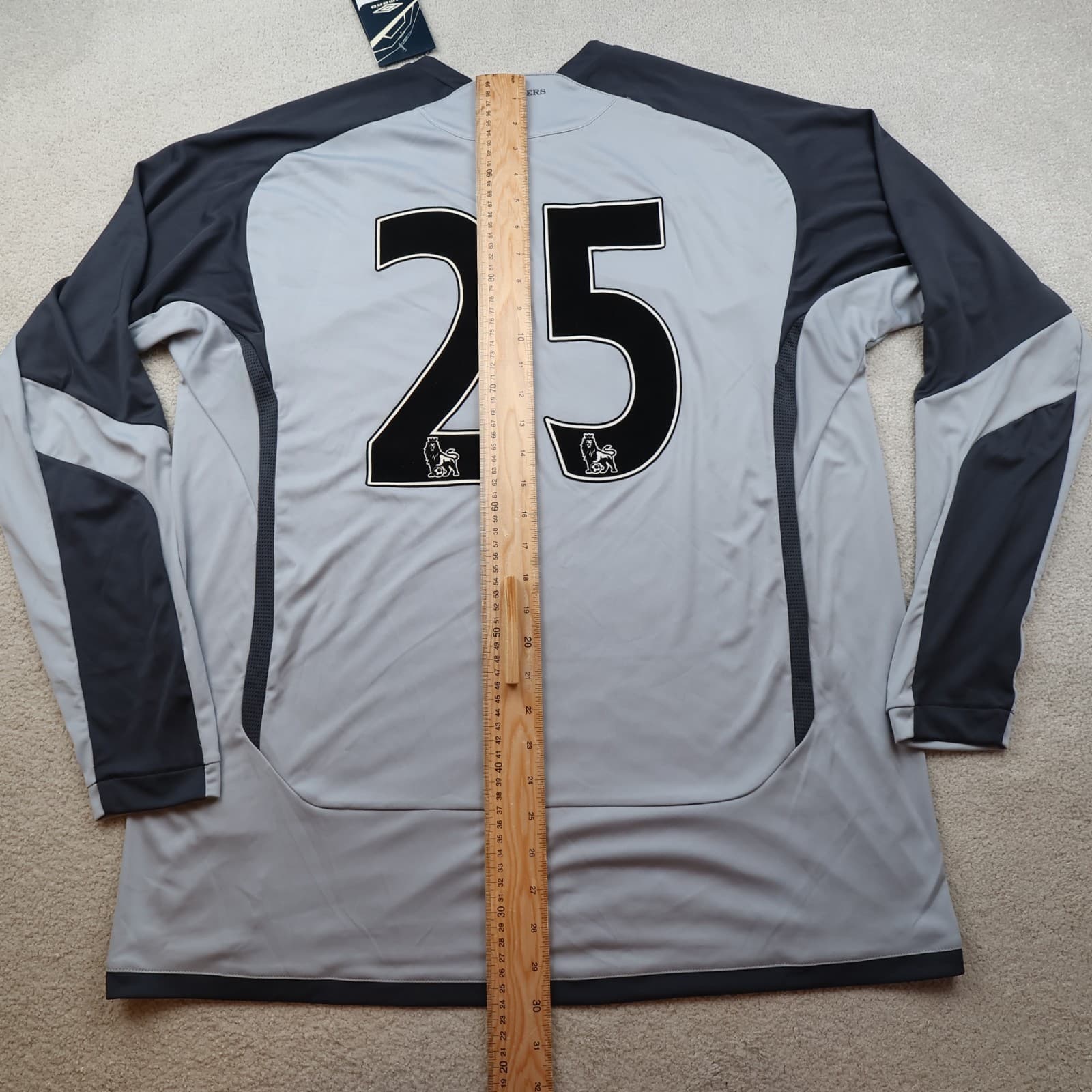Hull City Shirt Extra Large Grey Goalkeeper Kit 2009 2010 Umbro Football Jersey photo 12
