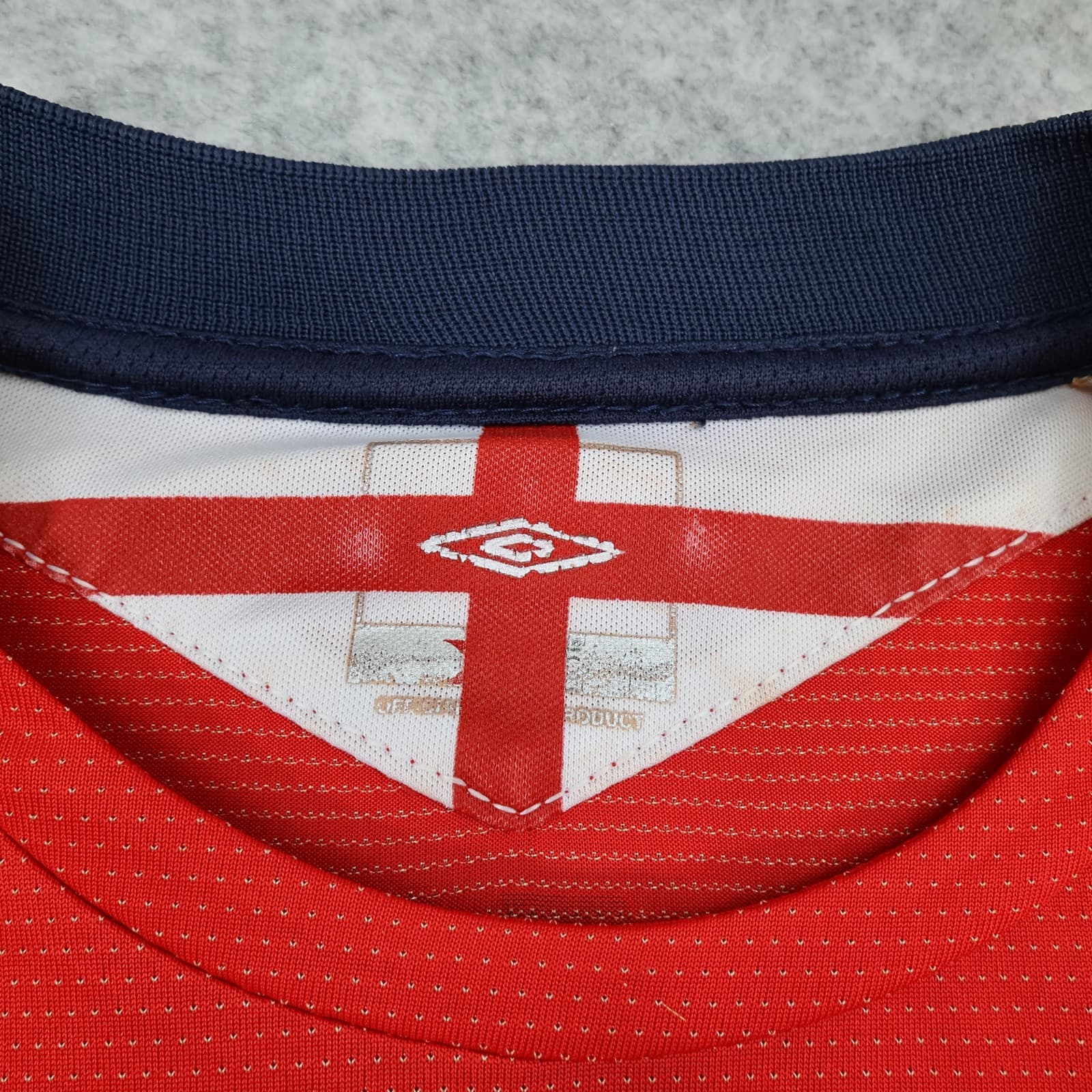 Vintage England Away Shirt Mens Small Red 2004 2006 Football Umbro Beckham 7 photo 7