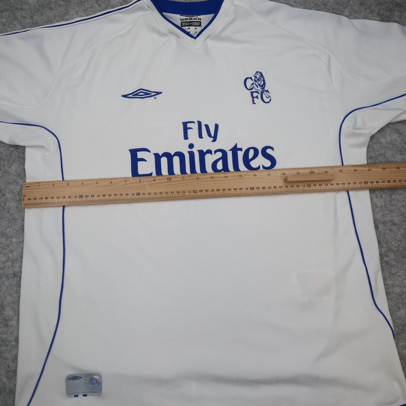 Vintage Chelsea Shirt Extra Large White Away Kit 2001 2003 Gianfranco Zola photo 9