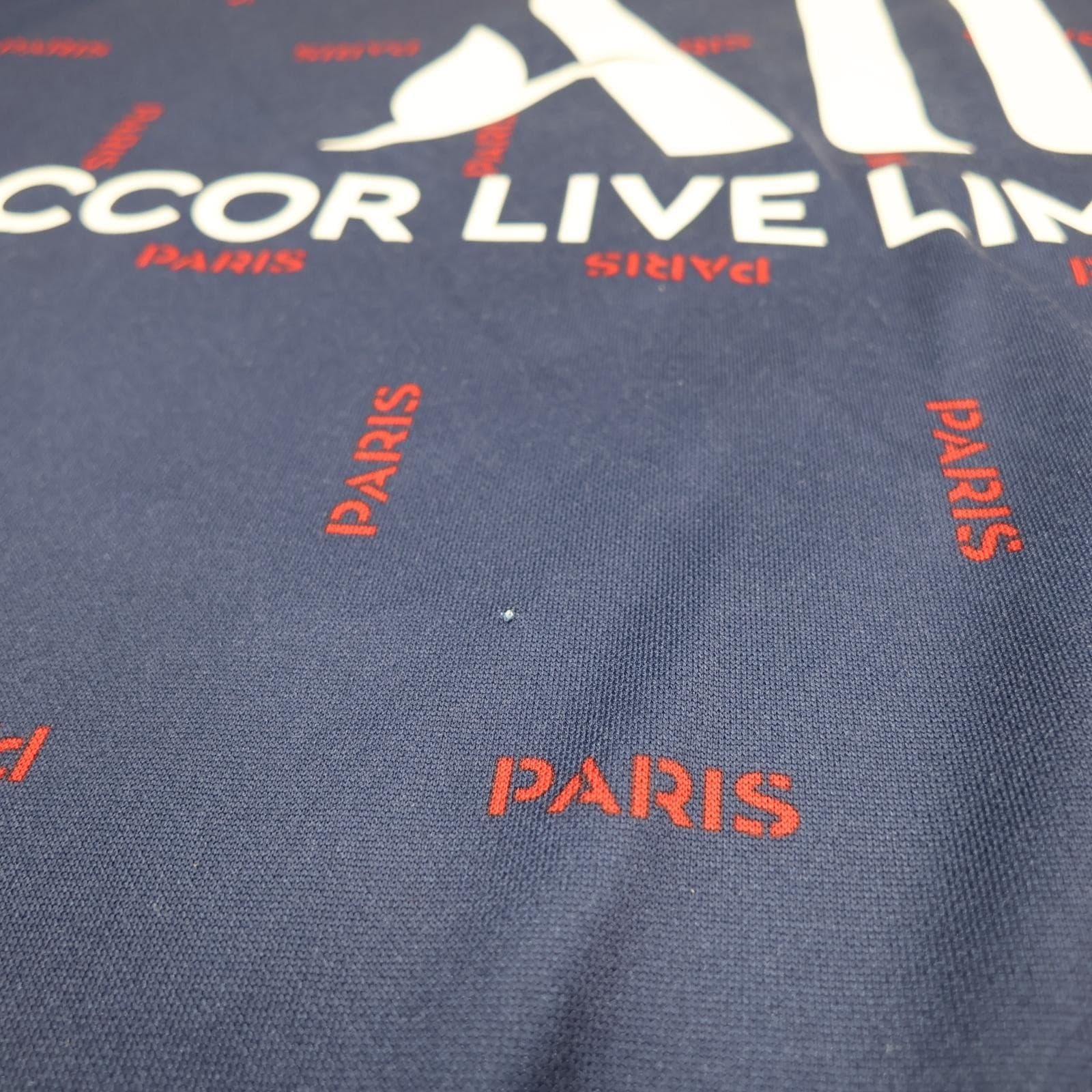 Paris Saint-Germain Shirt Mens Medium Blue Football Nike Jordan ALL Sponsor photo 3