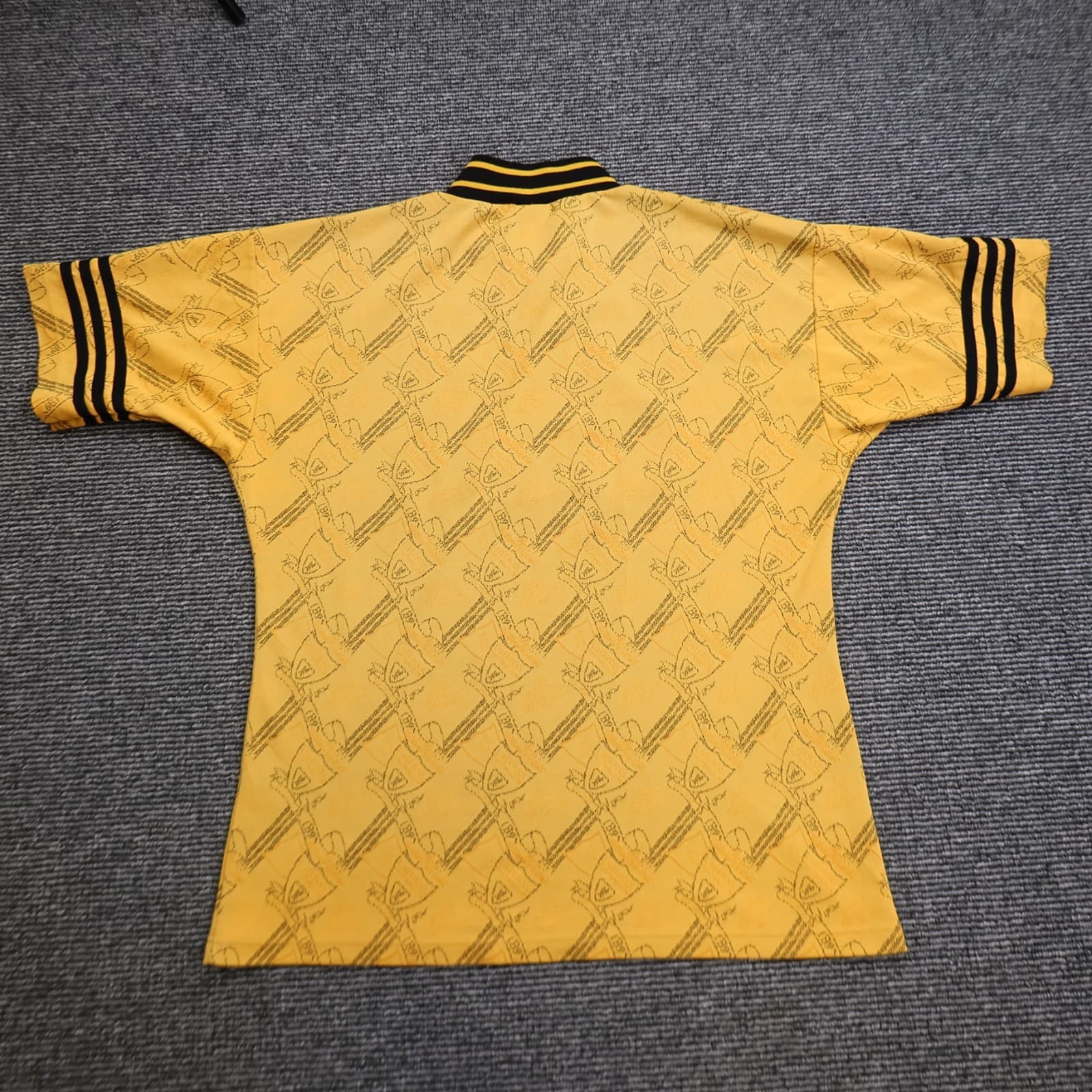 Vintage Liverpool Shirt Large Yellow Third Kit 1994 1996 Adidas Jersey 42/44 90s photo 2