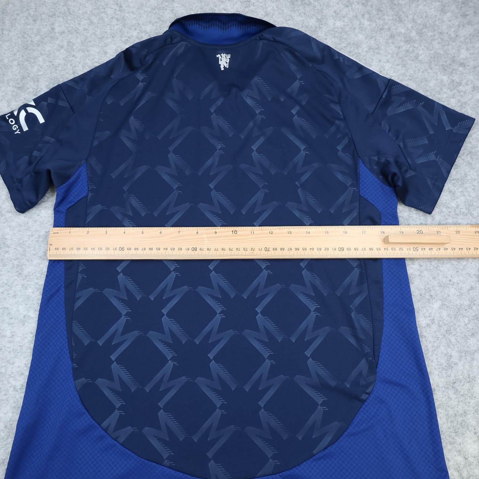 Manchester United Shirt Mens Large Blue 3rd Kit 2024 Football Adidas Snapdragon photo 9
