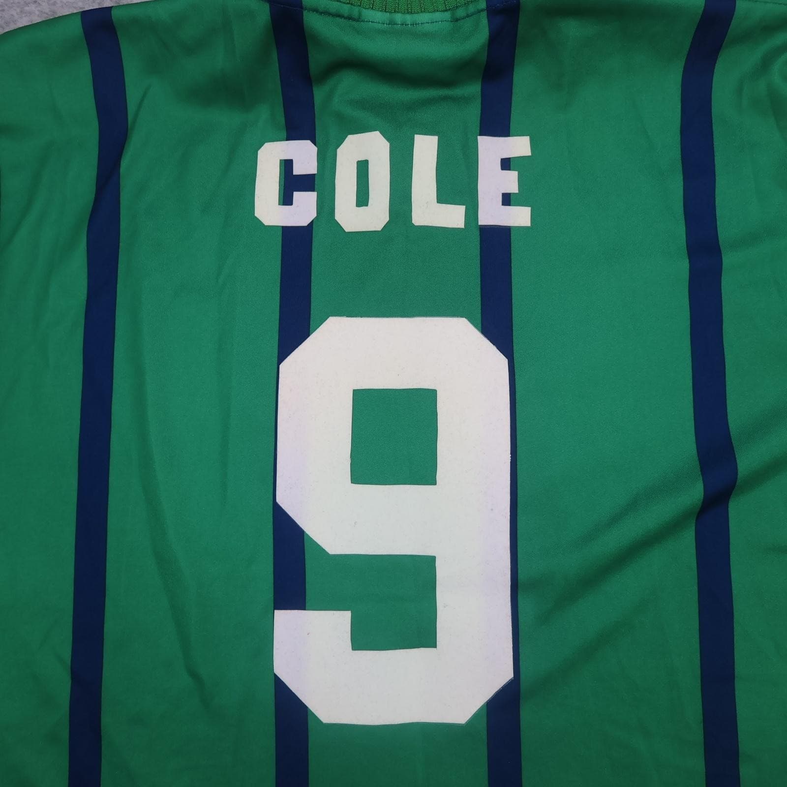 Vintage Newcastle United Shirt Mens XL Green Third EPL 1993 1995 Asics Cole 9 photo 14