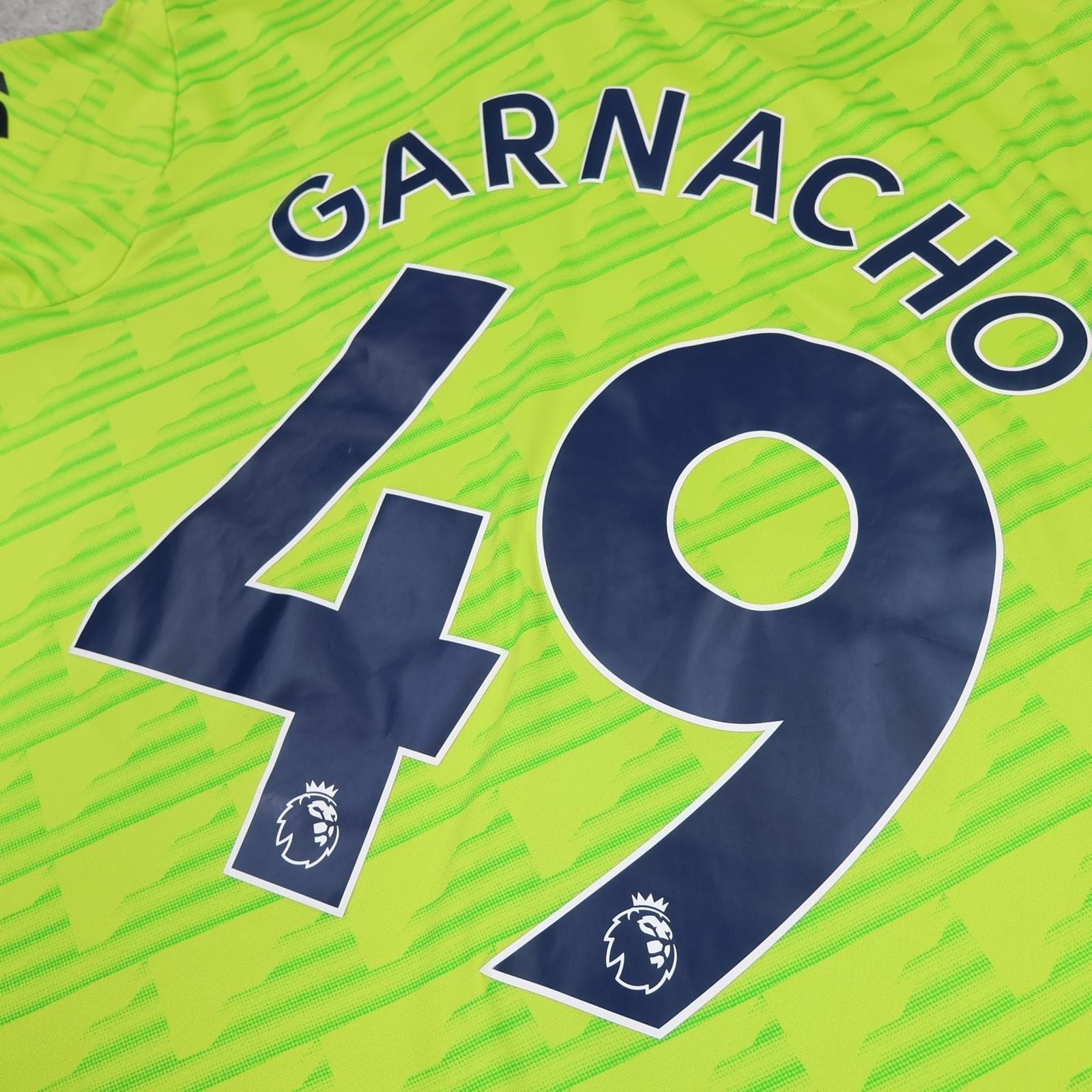Manchester United Shirt Mens Large 3rd Kit 2022 2023 Football Adidas Garnacho 49 photo 9