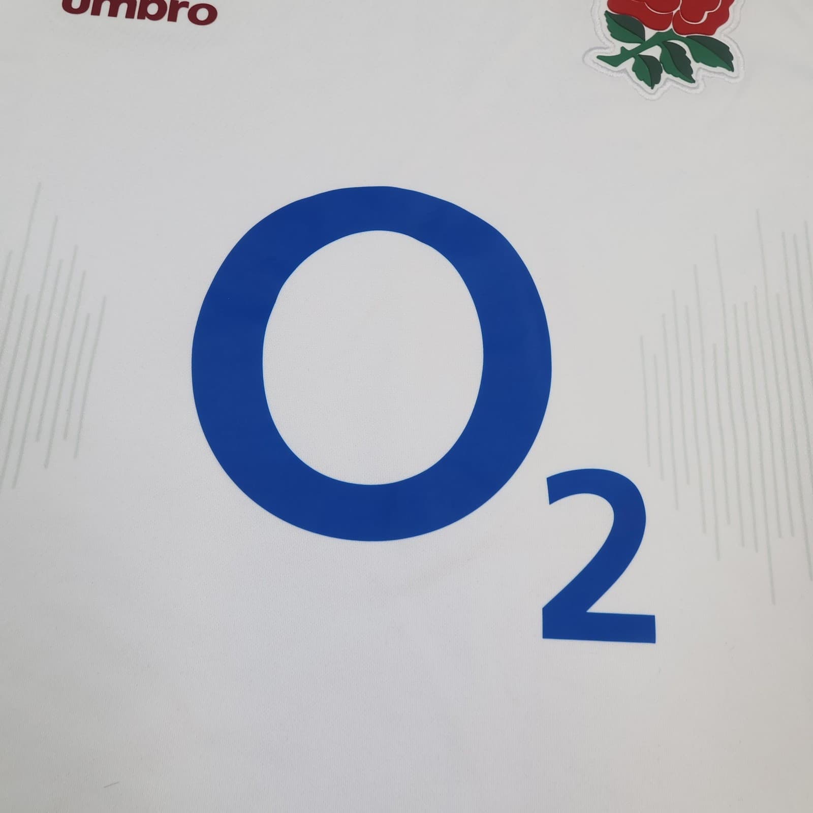 England Rugby Shirt Mens Large White Home Rugby Union Umbro 2024 Jersey Top photo 7