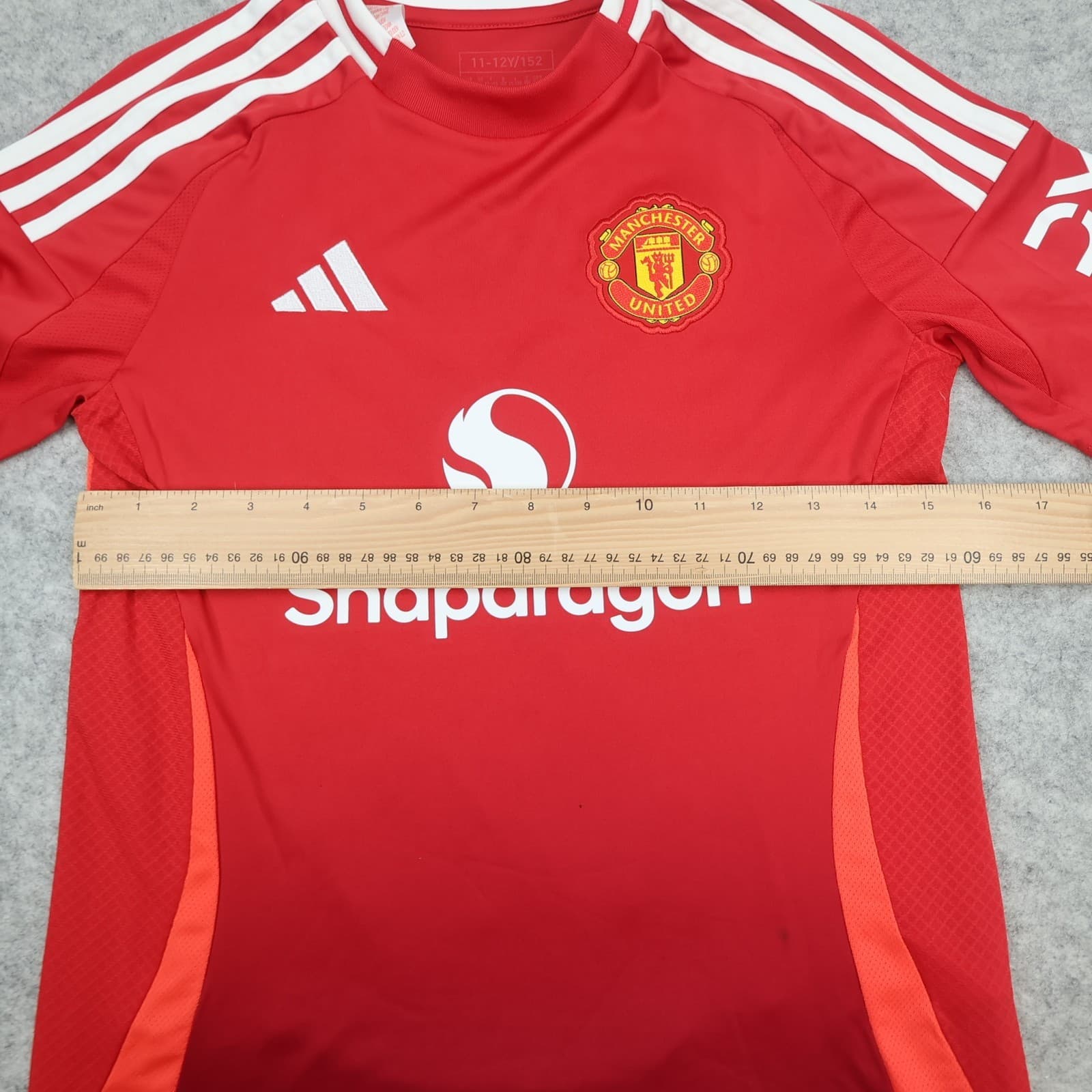 Manchester United Shirt 11-12 Years Red Home 2024 2025 Adidas Jersey Mainoo 37 photo 14