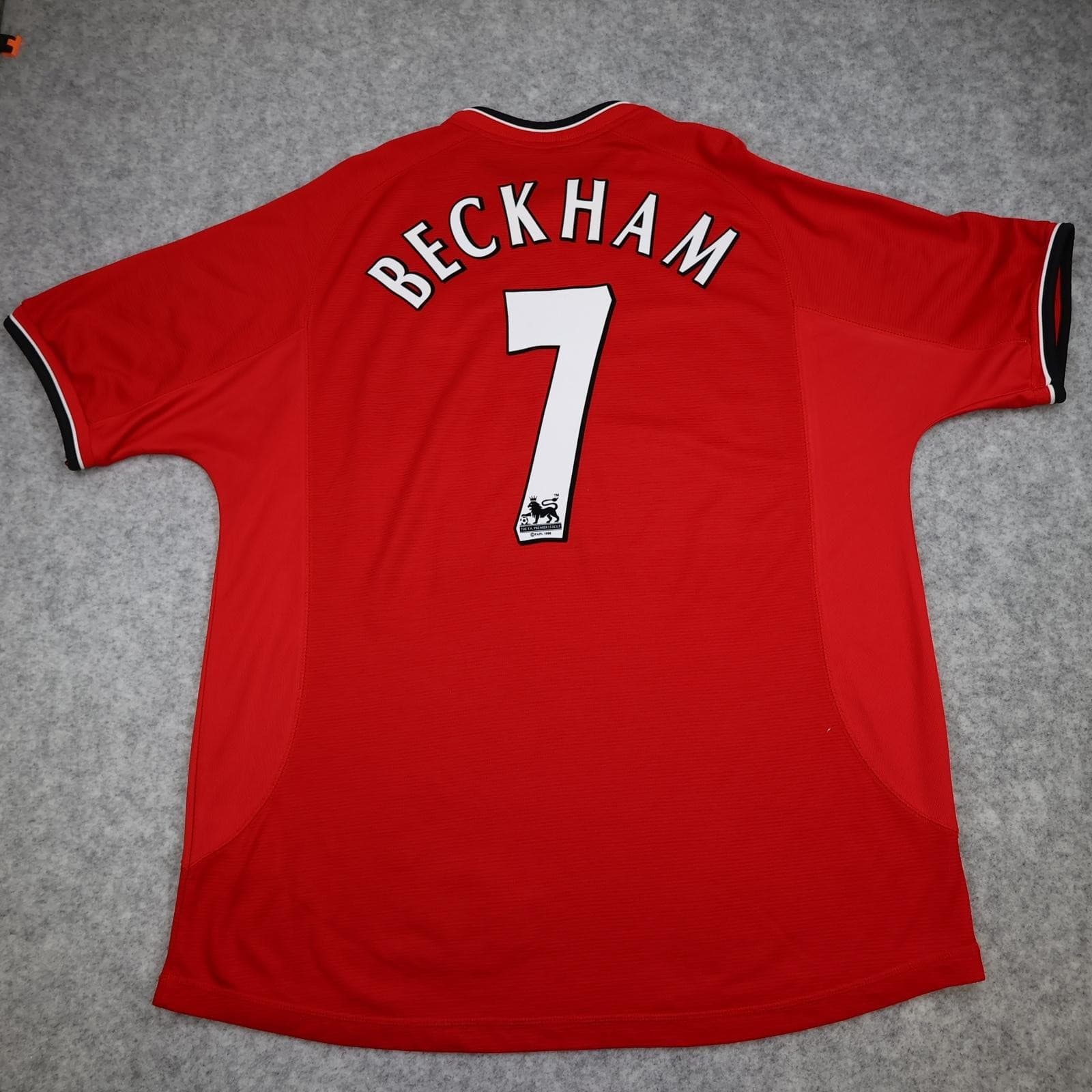 Vintage Manchester United Shirt Mens XL Red Home 2001 2002 Umbro Beckham 7