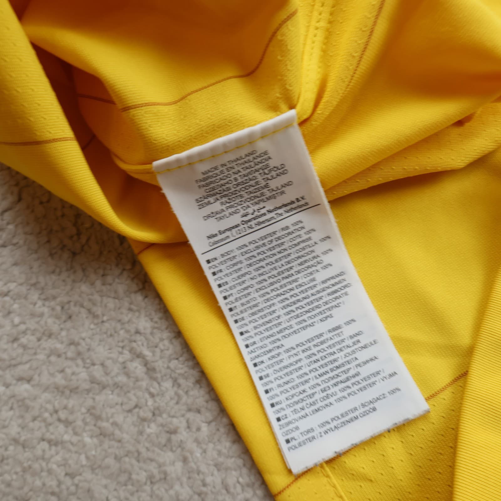 Arsenal Shirt Large Yellow Away Kit 2010 2013 Nike Soccer Jersey Football photo 14