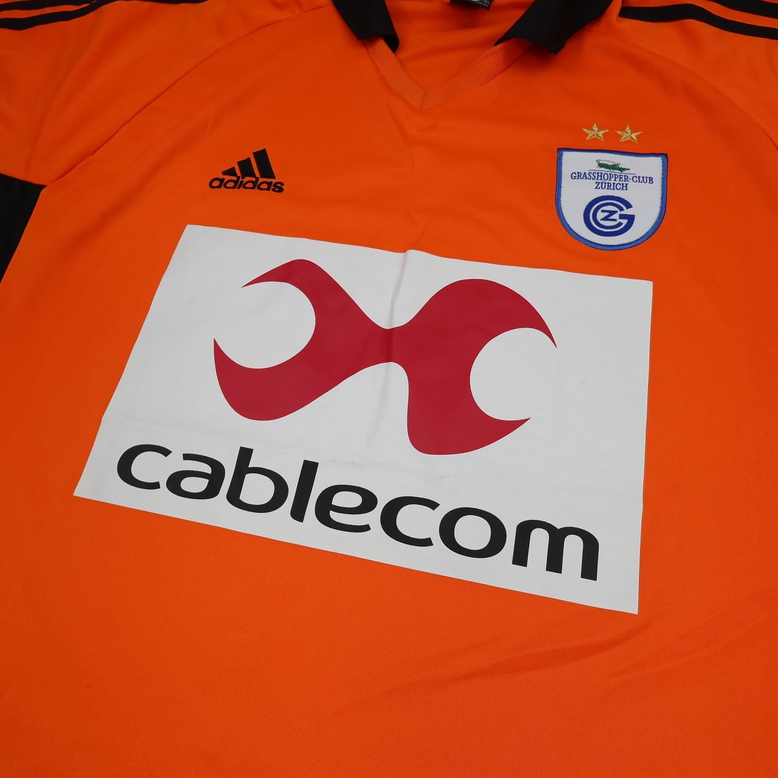 Vintage Grasshoppers Club Zurich Shirt 2002 2004 Away 2XL Adidas Soccer Jersey photo 3