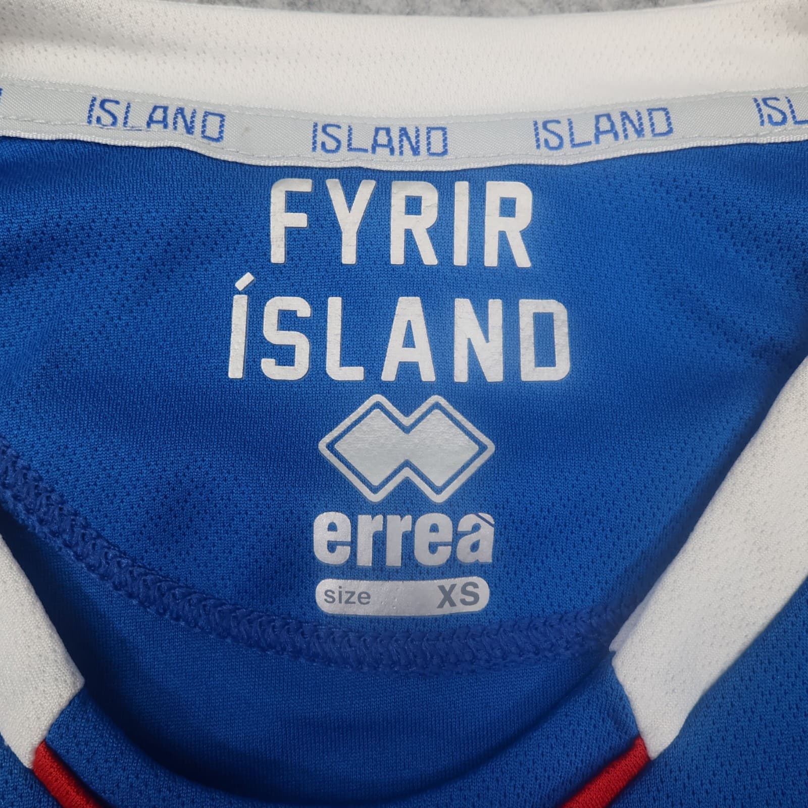Iceland Football Shirt Extra Small Blue Home Kit 2018 2019 Soccer Jersey KSI photo 6