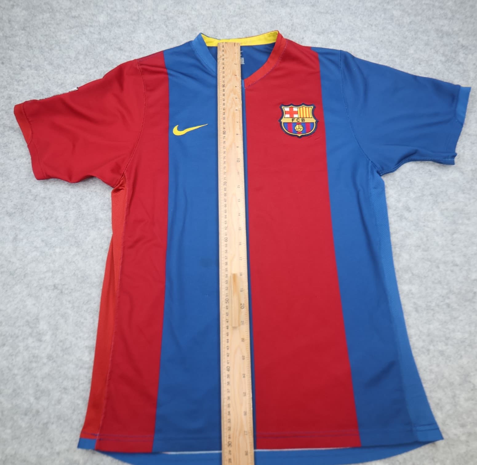 Vintage Barcelona Shirt Medium Red Home Kit 2006 2007 Nike Jersey Football photo 14