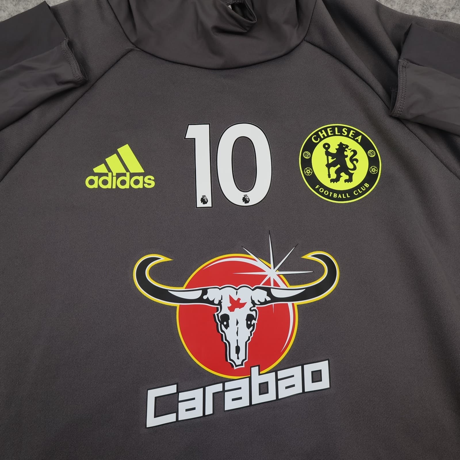 Chelsea Shirt Medium Grey Training Pullover Jumper Adidas 2016 2017 Carabao photo 3