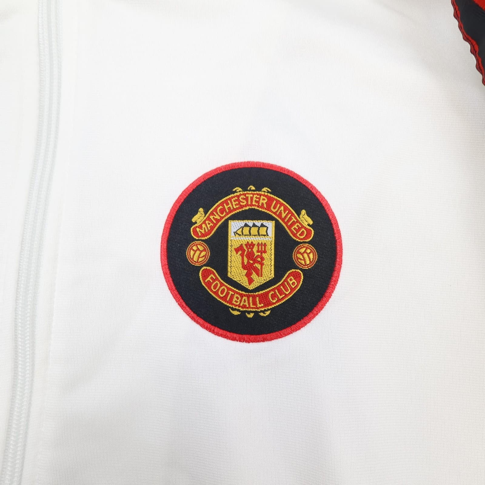 Vintage Manchester United Jacket Youth 11-13 Years White Umbro 90s 1996 1997 photo 3