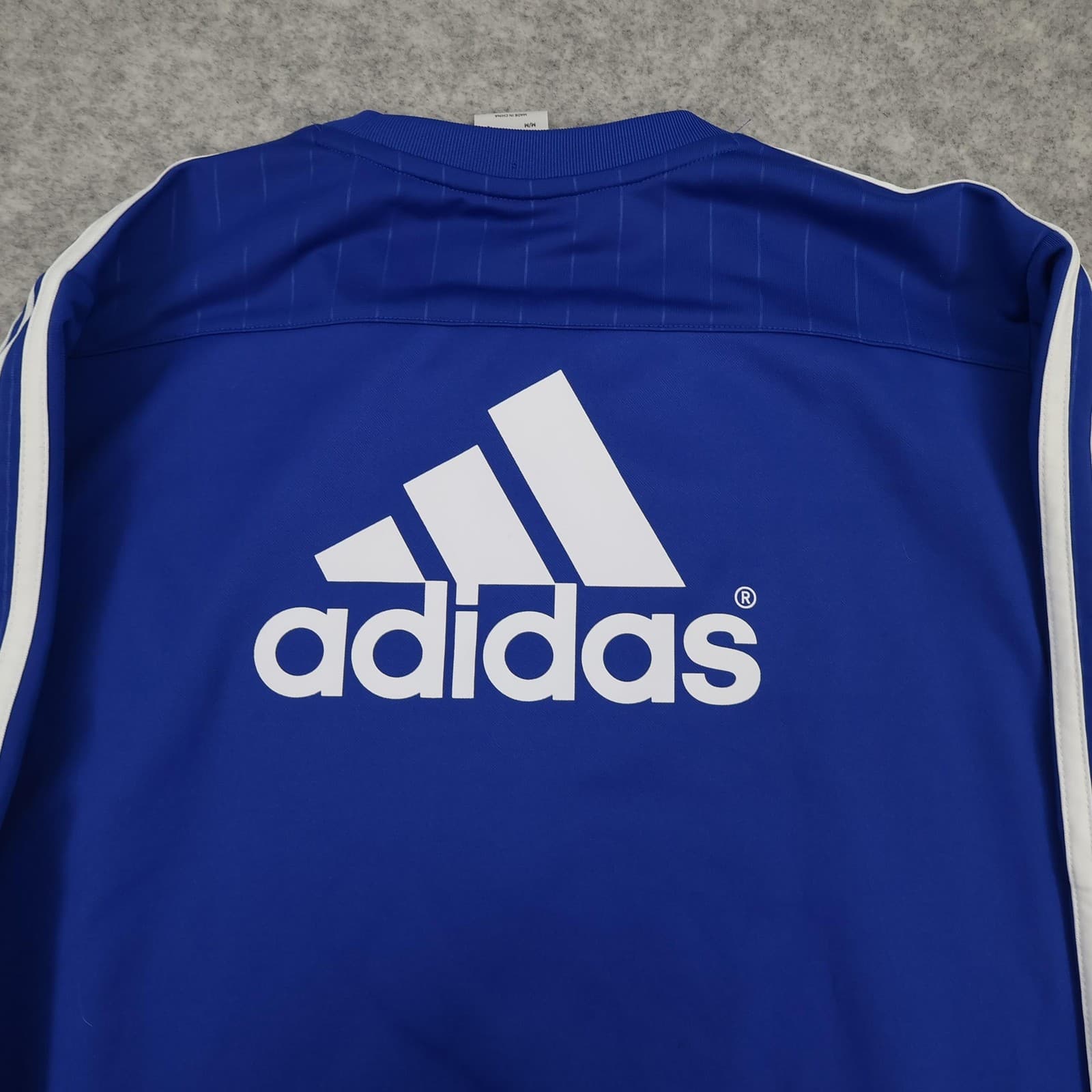 Chelsea Drill Top Mens Medium Blue Football Adidas Soccer Jumper 2015 2016 photo 12