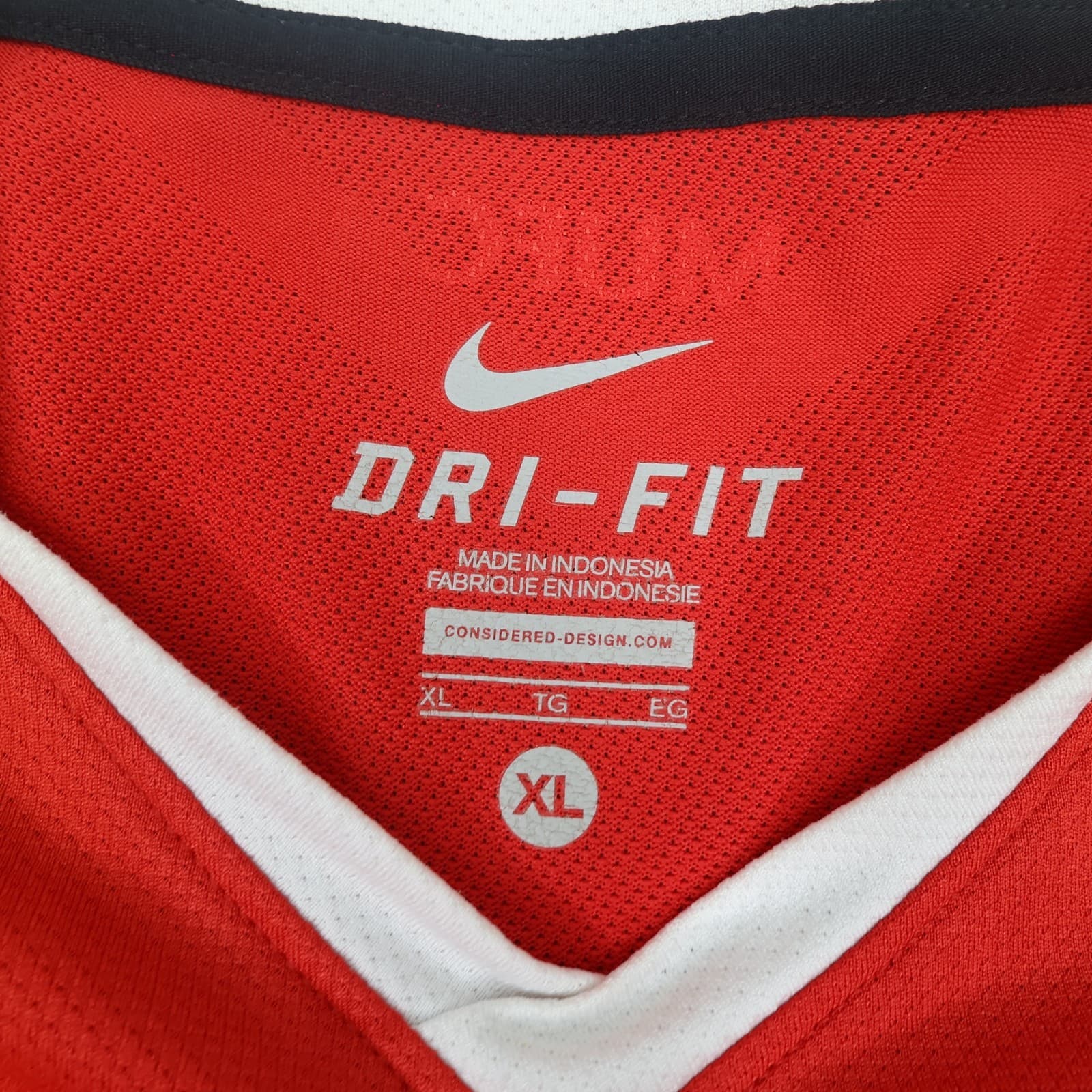 Manchester United Shirt Extra Large Red Home Kit 2010 2011 Nike Soccer Jersey photo 9