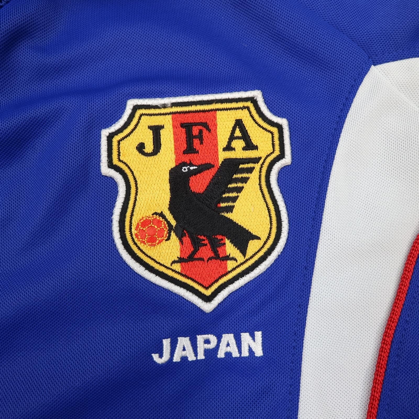 Vintage Japan Home Shirt Mens Medium Blue 2000 2002 Football Adidas JFA Jersey photo 4