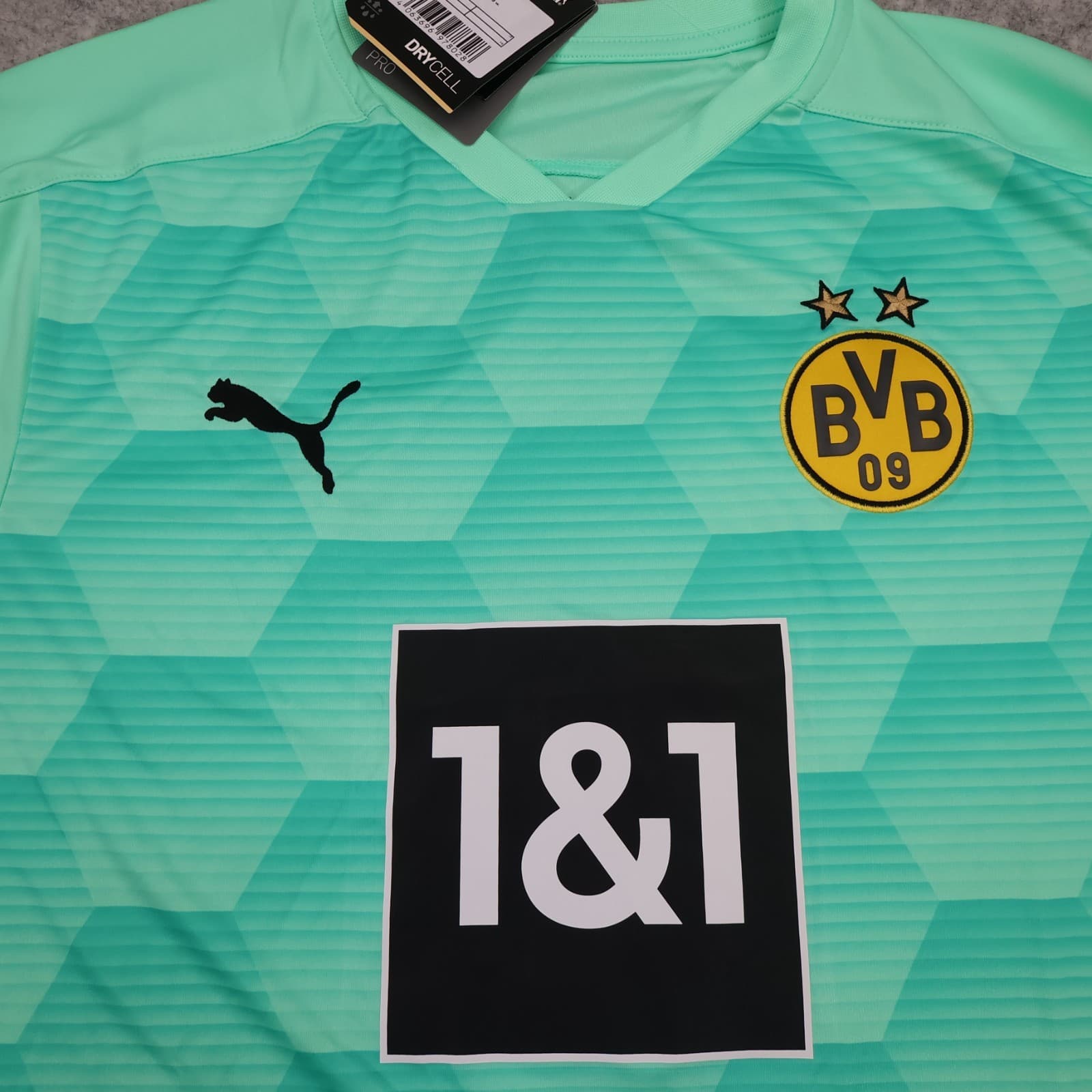Borussia Dortmund Goalkeeper Shirt Large Green Puma Jersey 2020 2021 Jersey photo 3