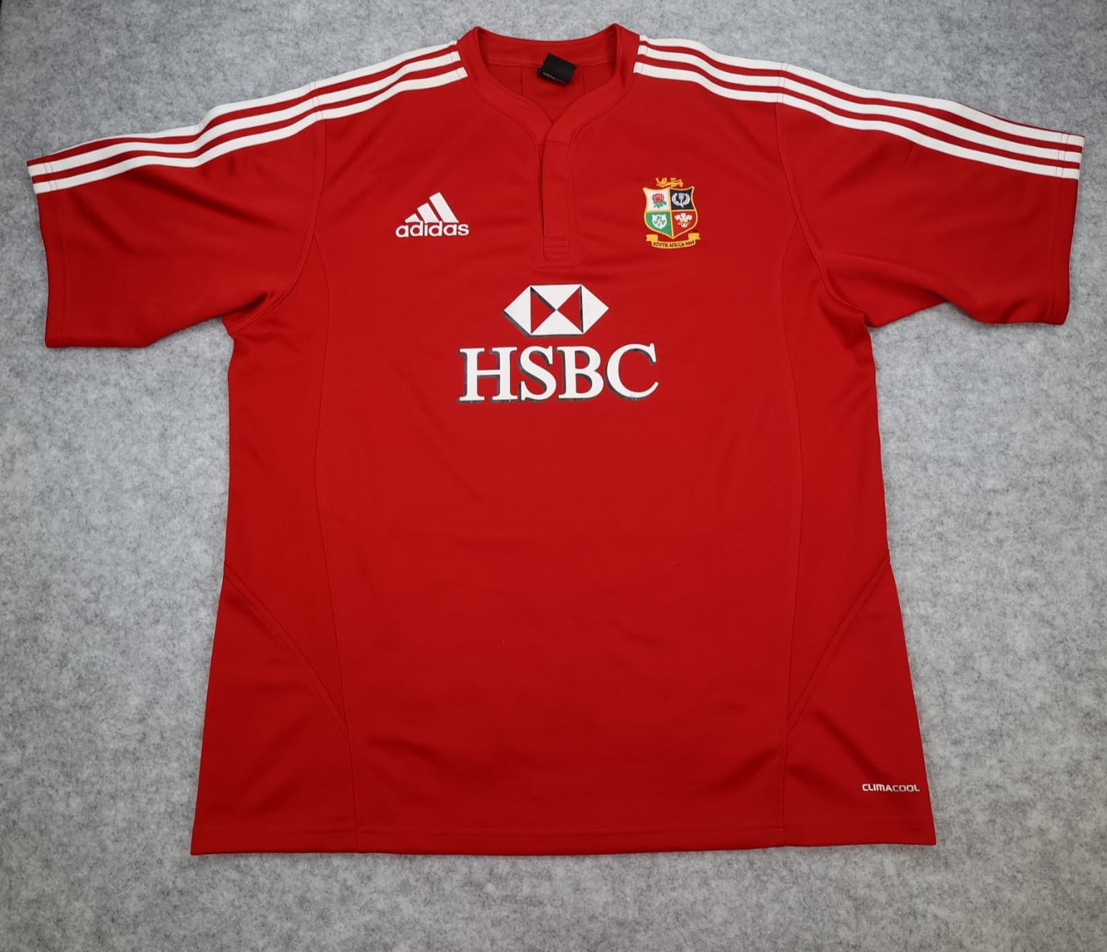Lions Rugby Shirt Extra Large Adidas Jersey 2009 HSBC South Africa Tour