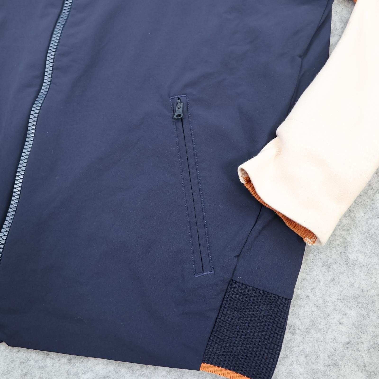 Adidas Jacket Mens Large Blue Colourblock Track Full Zip A Logo Lined DX8408 photo 5