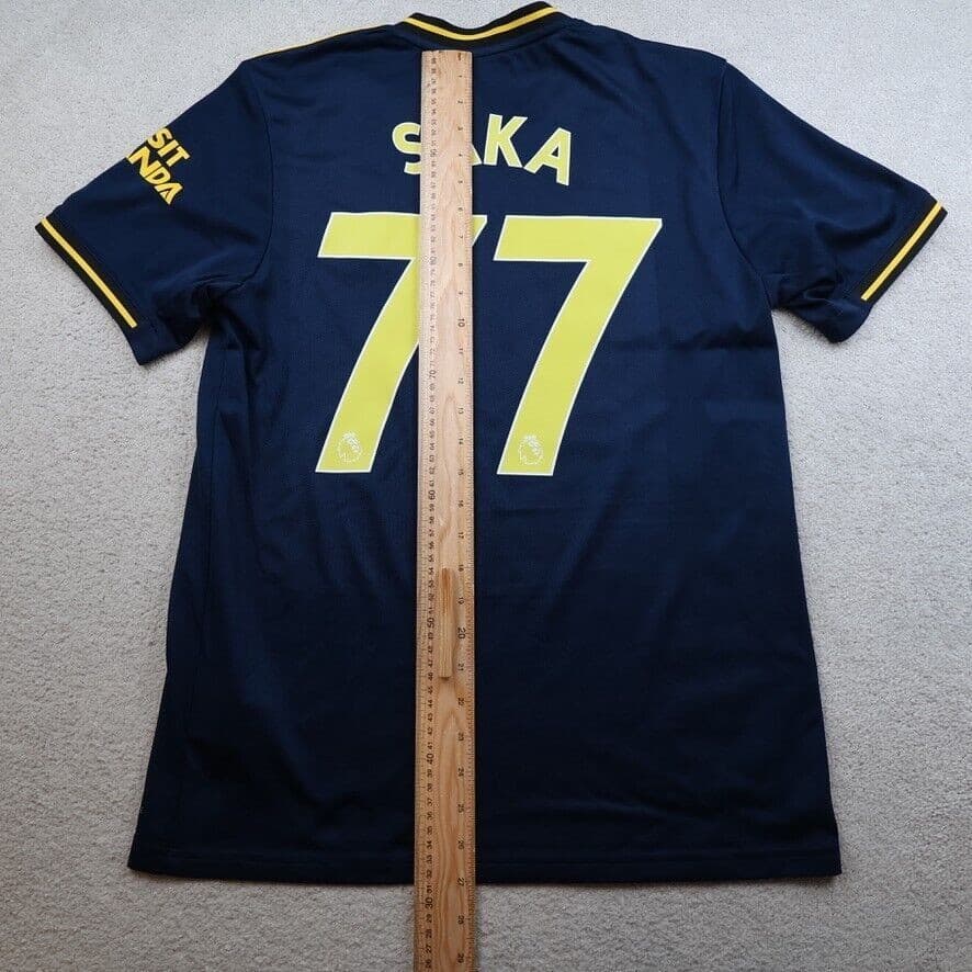 Arsenal Shirt Medium Navy Third Kit 2019 2020 Adidas Soccer Jersey Saka 77 photo 9
